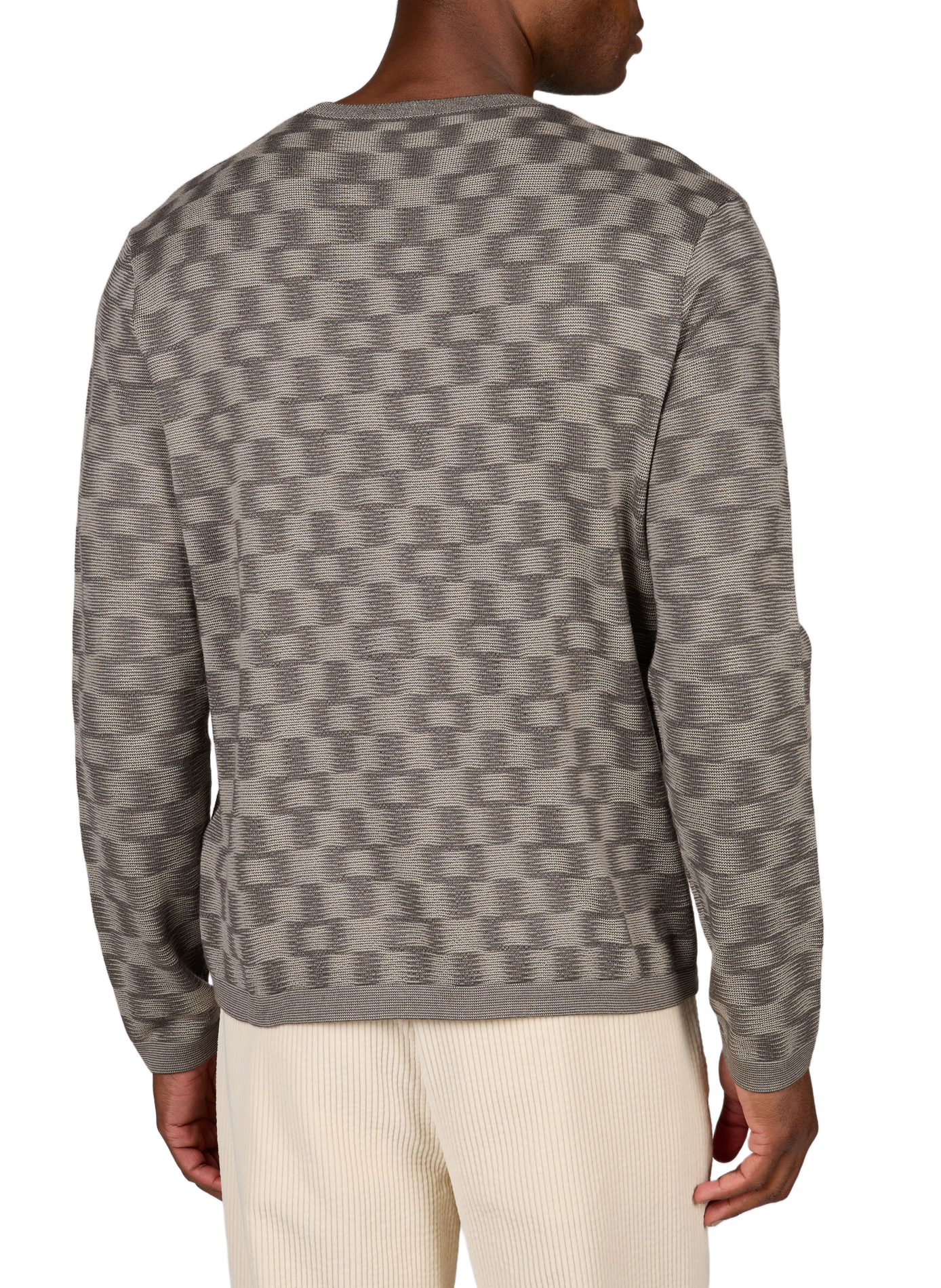 Pullover mit Wollmuster EMPORIO ARMANI Grau