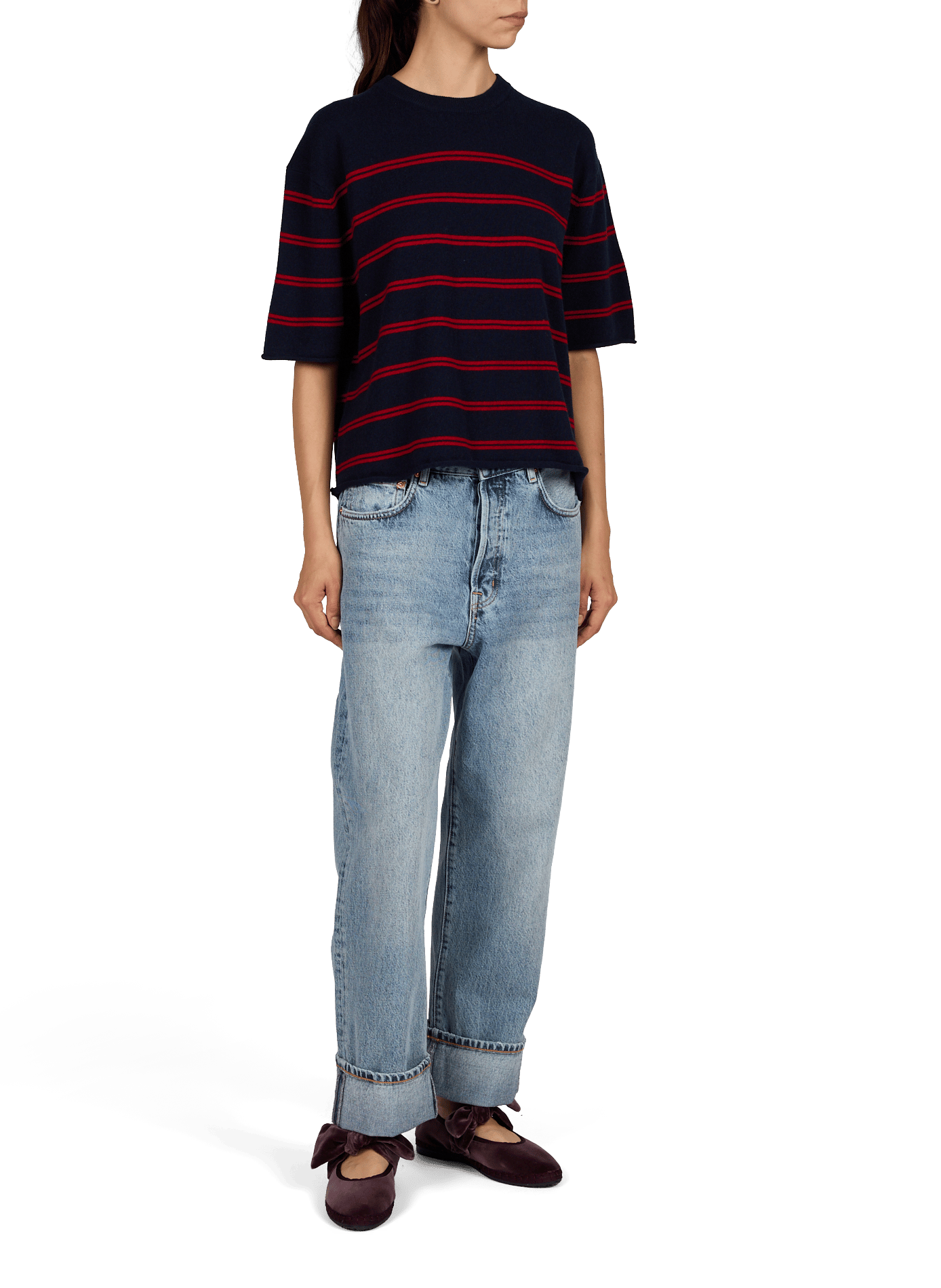 Oversize-Pullover aus Wolle und Kaschmir BELLEROSE Mehrfarbig