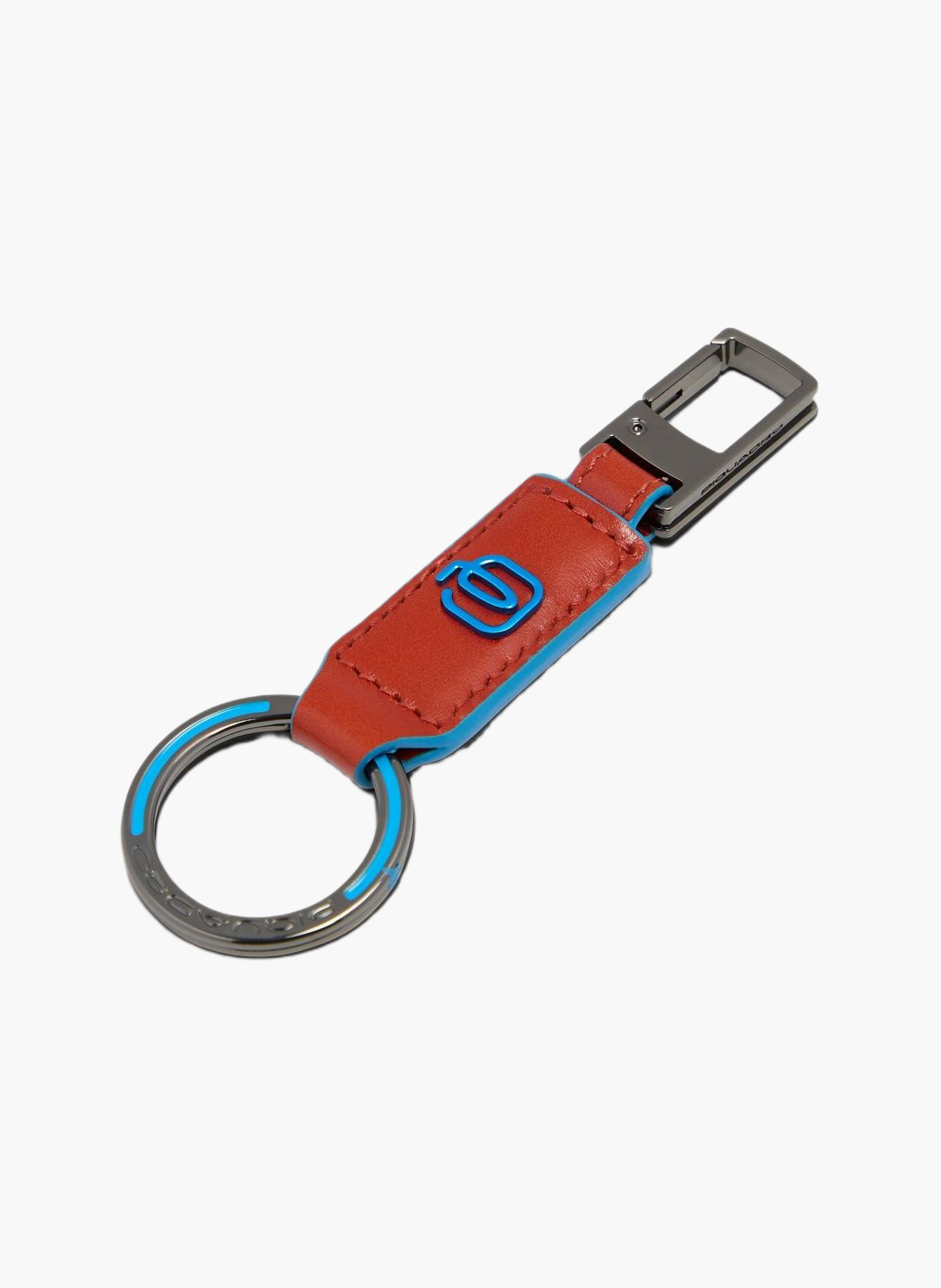 Porte-clés mousqueton PIQUADRO Marron