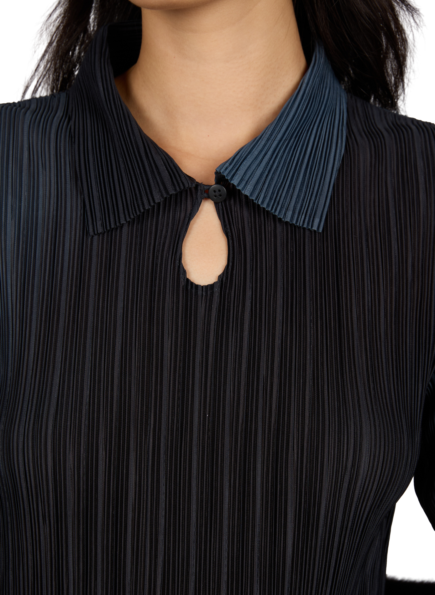 Agostina Whisper Pleated Top THINKING MU Blue