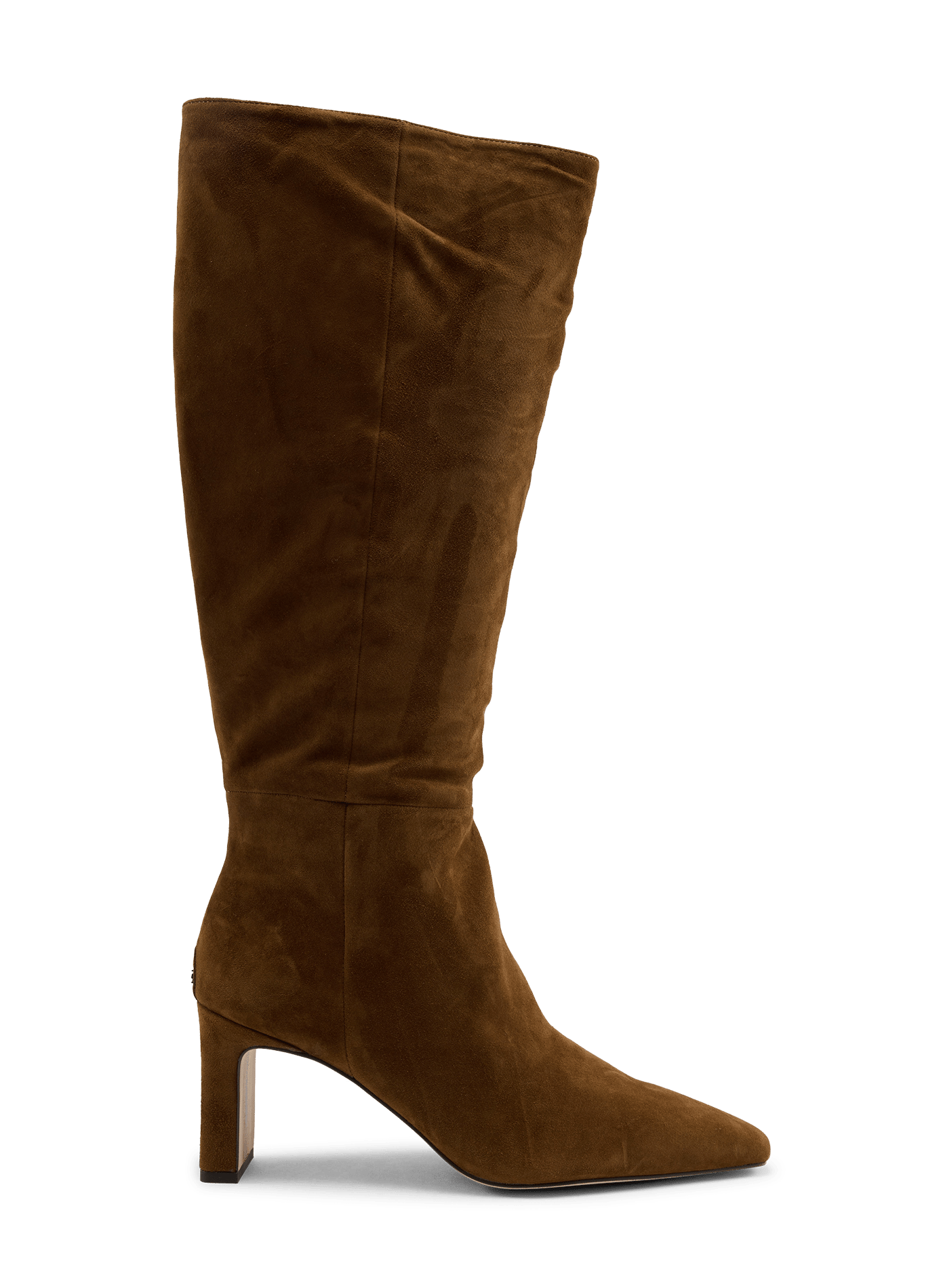 SYLVIA heeled boots in lambskin leather SAM EDELMAN Brown