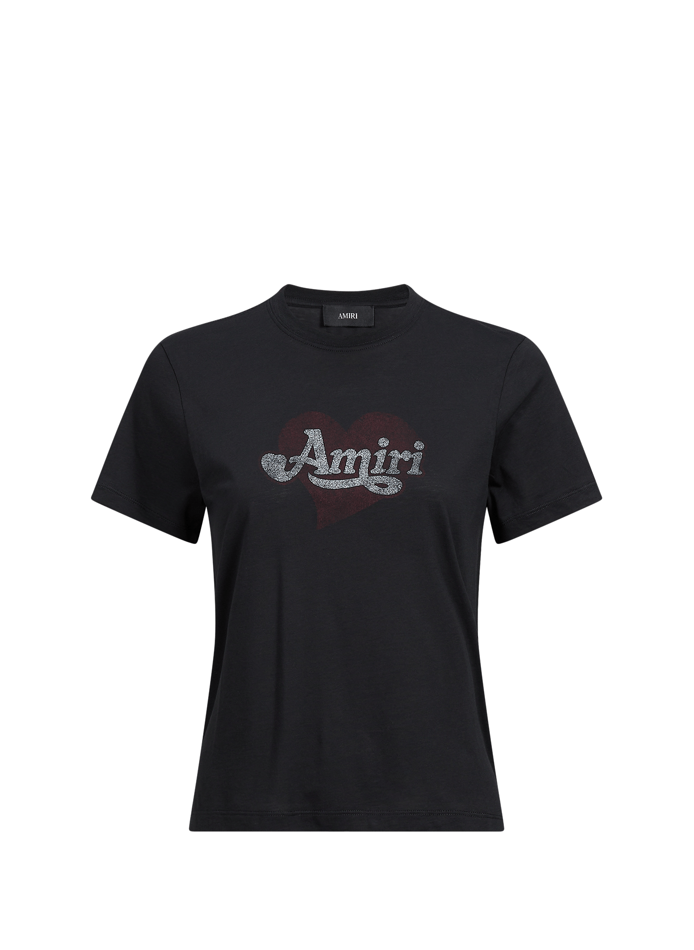 Gerade geschnittenes T-Shirt mit Siebdruck AMIRI Schwarz