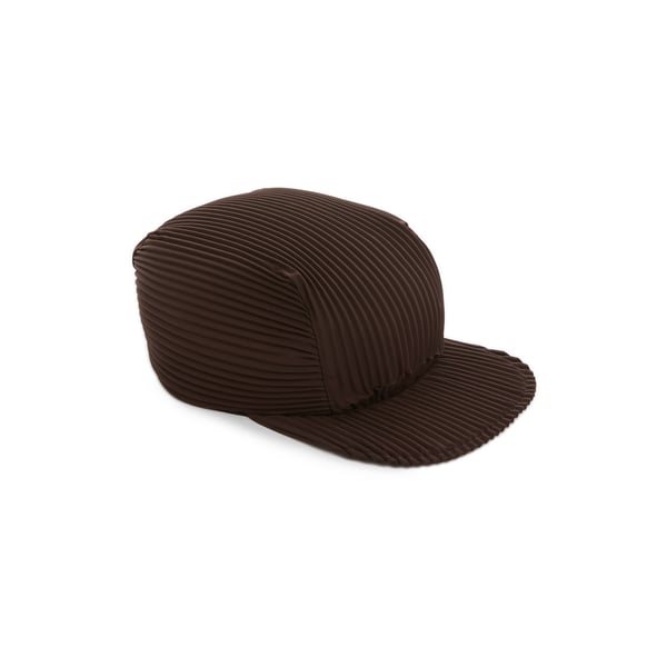 Casquette tissu plissé