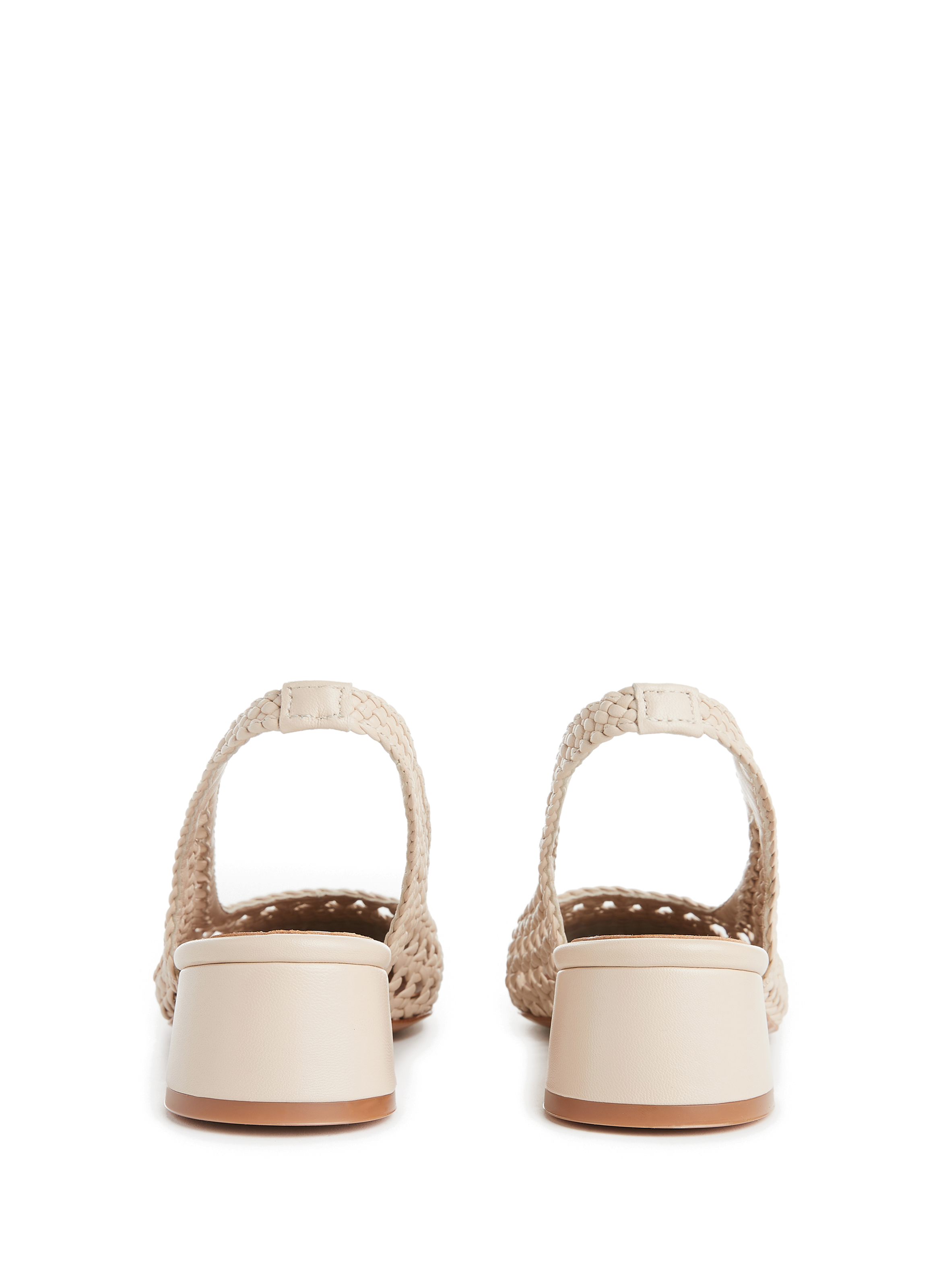 Ballerines Tarragona en cuir tressé  SOULIERS MARTINEZ Beige