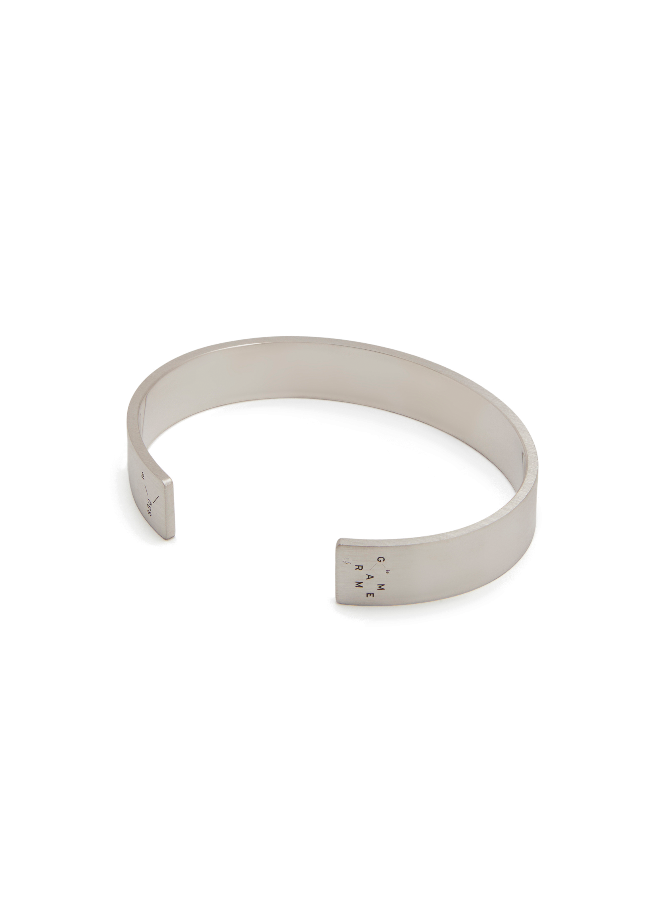 Bracelet ruban 33g en argent lisse brossé