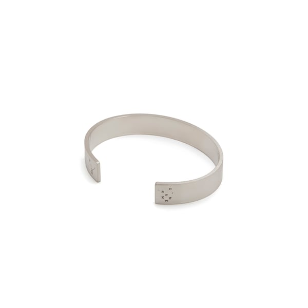 Bracelet ruban 33g en argent lisse brossé