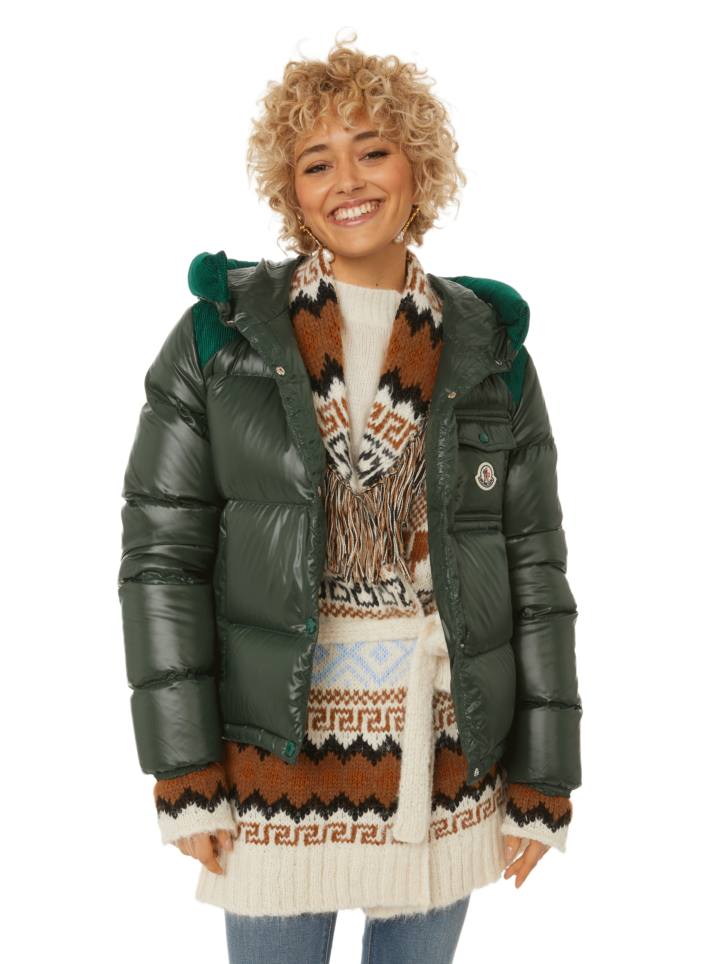 doudoune moncler vert