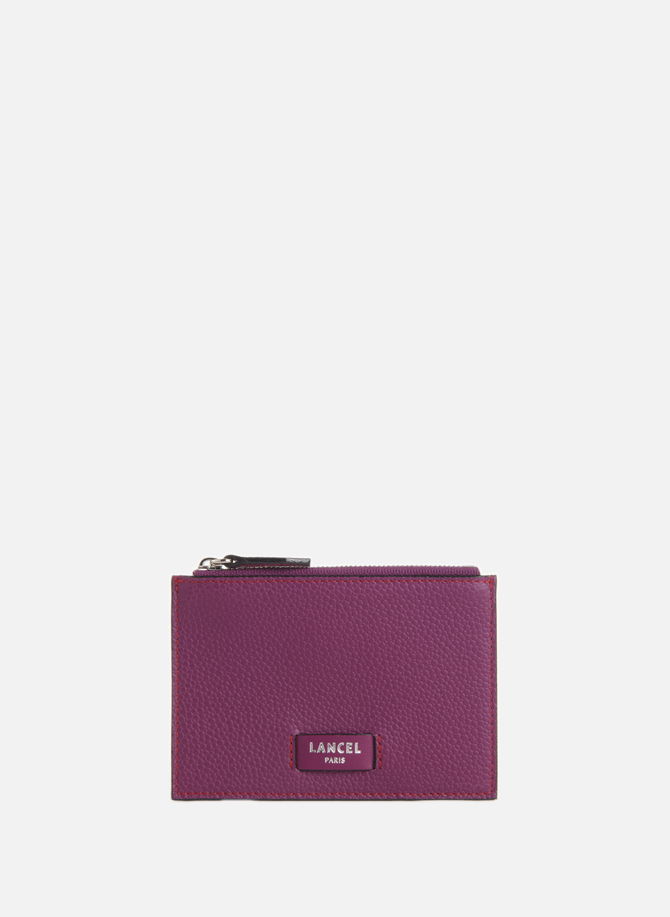 Ninon large leather zip-up card holder LANCEL