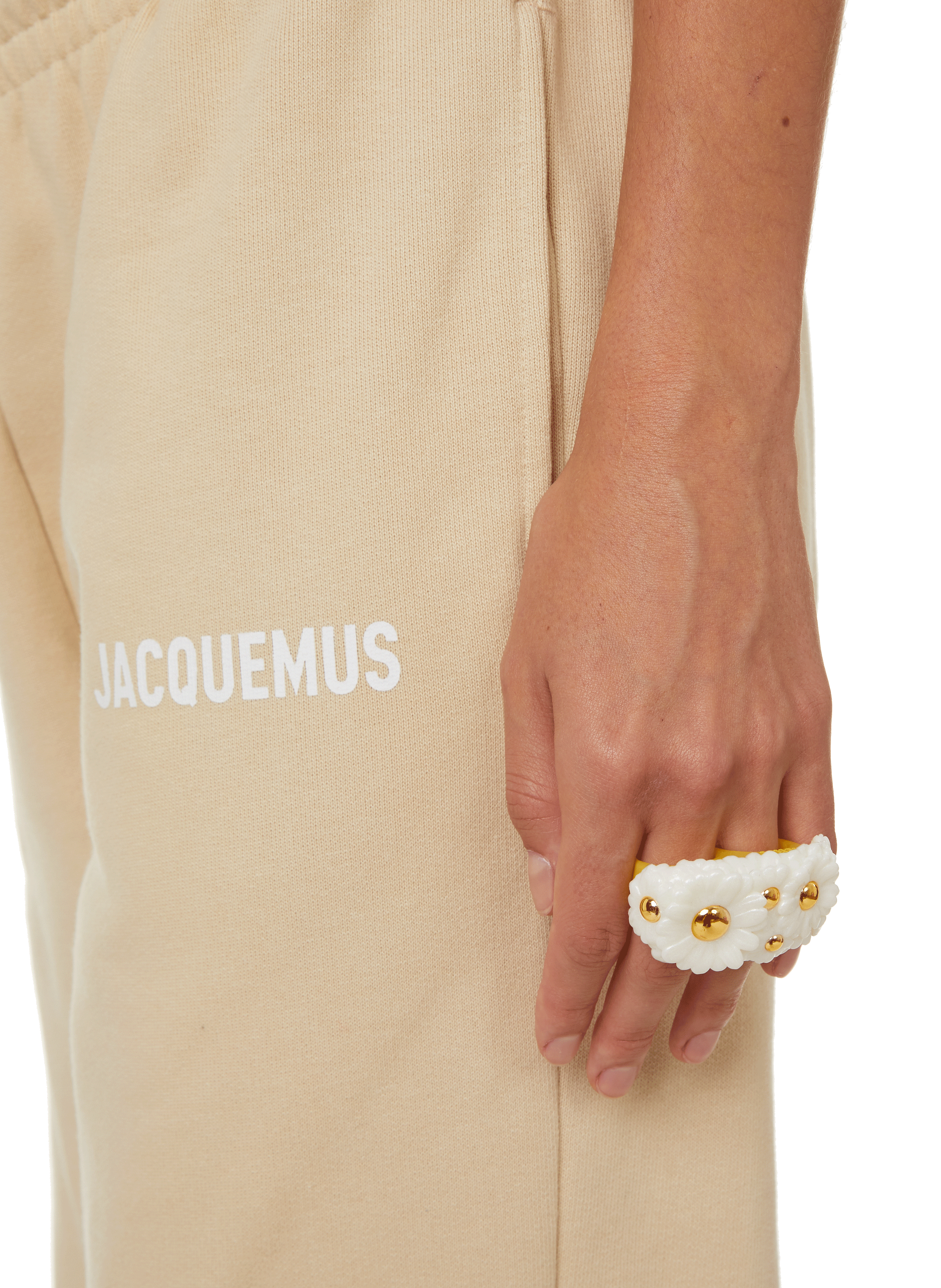 Straight-leg cotton trousers JACQUEMUS Beige