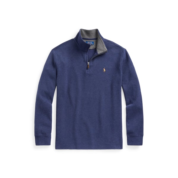 Pull col zippé en coton