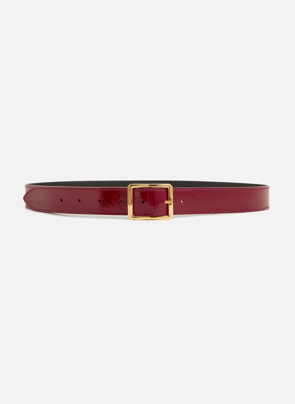 Patent leather belt Red by SAISON 1865 SAISON 1865 Patent leather belt Red