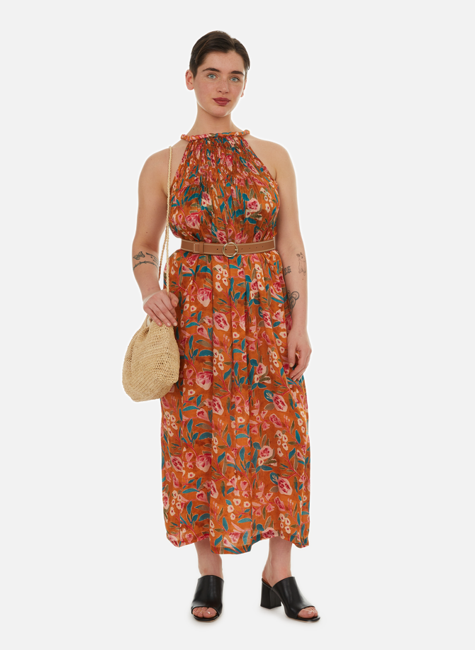 Long pleated floral dress LOUISE MISHA