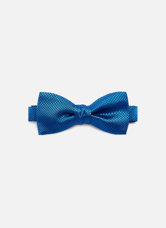 Nœud papillon imprimé en soie Bleu by ATELIER F&B ATELIER F&B Nœud papillon imprimé en soie Bleu