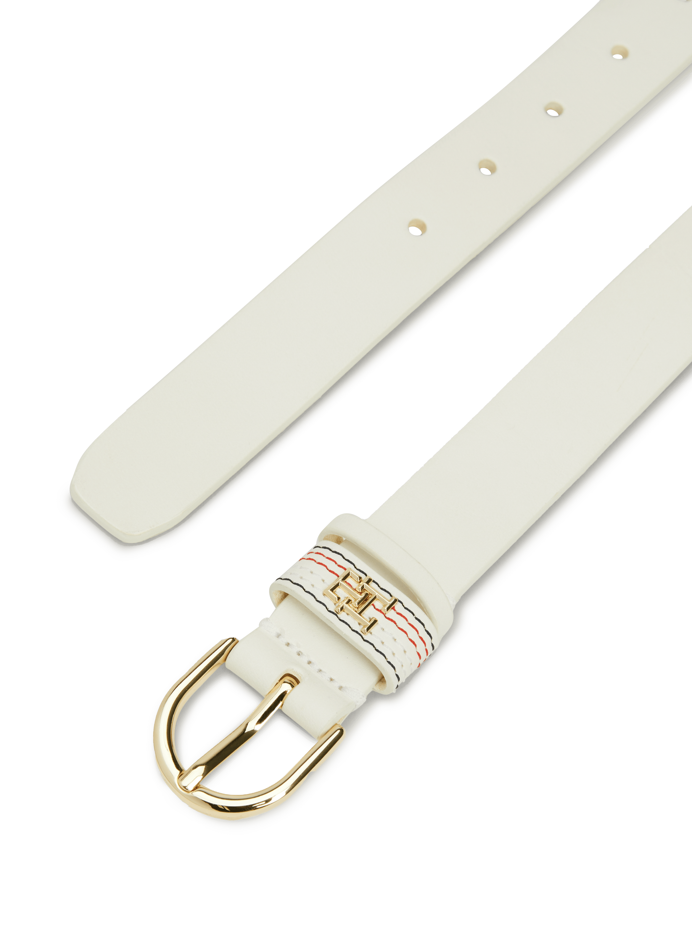 Ceinture en cuir TOMMY HILFIGER Blanc
