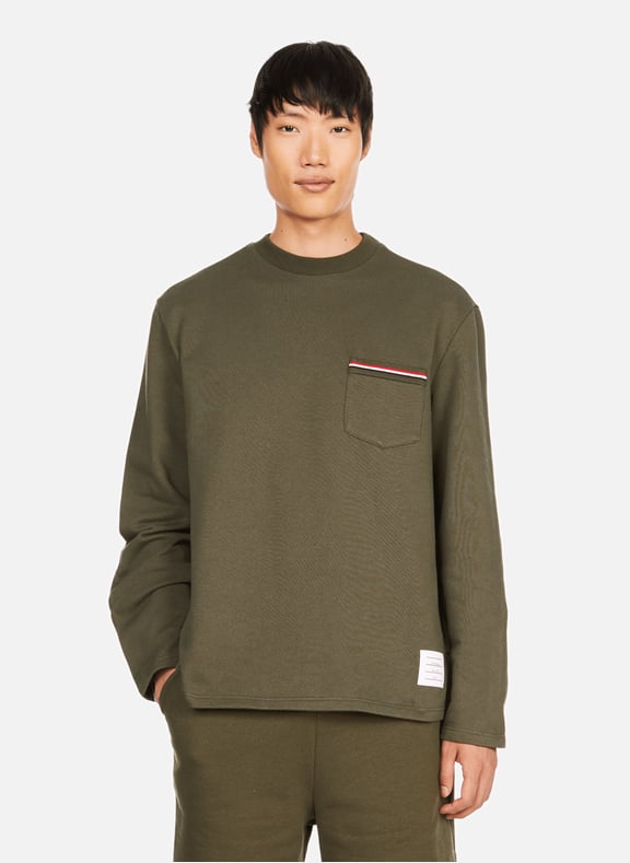 Oversized cotton sweatshirt thom browne men printemps