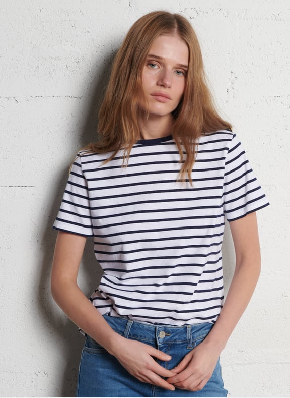 Tee-shirt col rond à marinière Multicolore by ARMOR-LUX ARMOR-LUX Tee-shirt col rond à marinière Multicolore