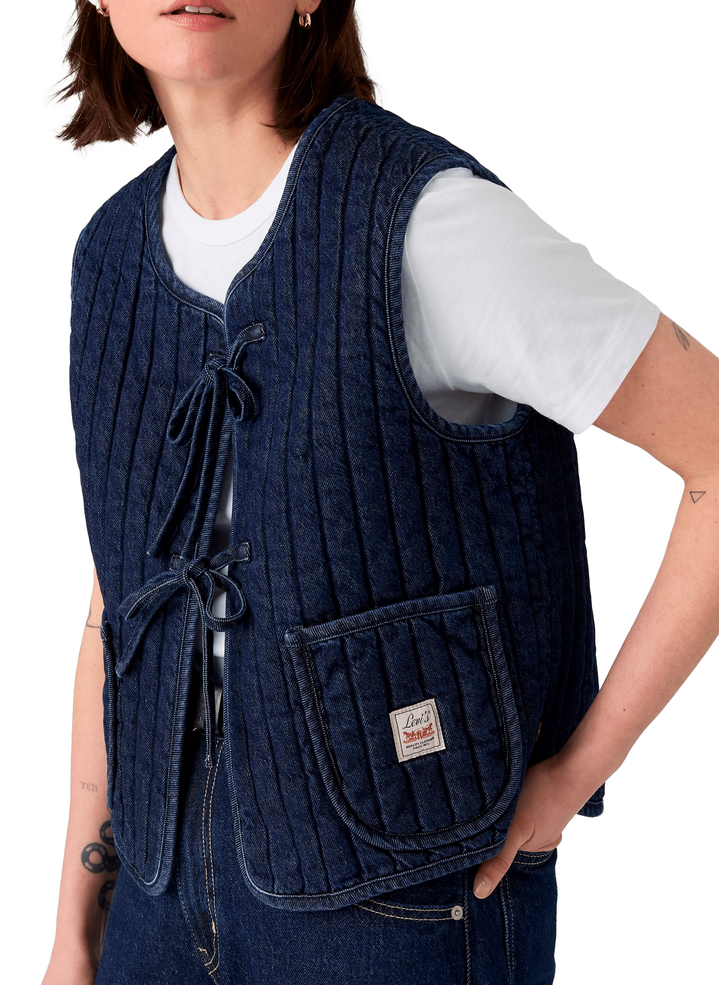 Veste sans manches en jean LEVI'S Bleu