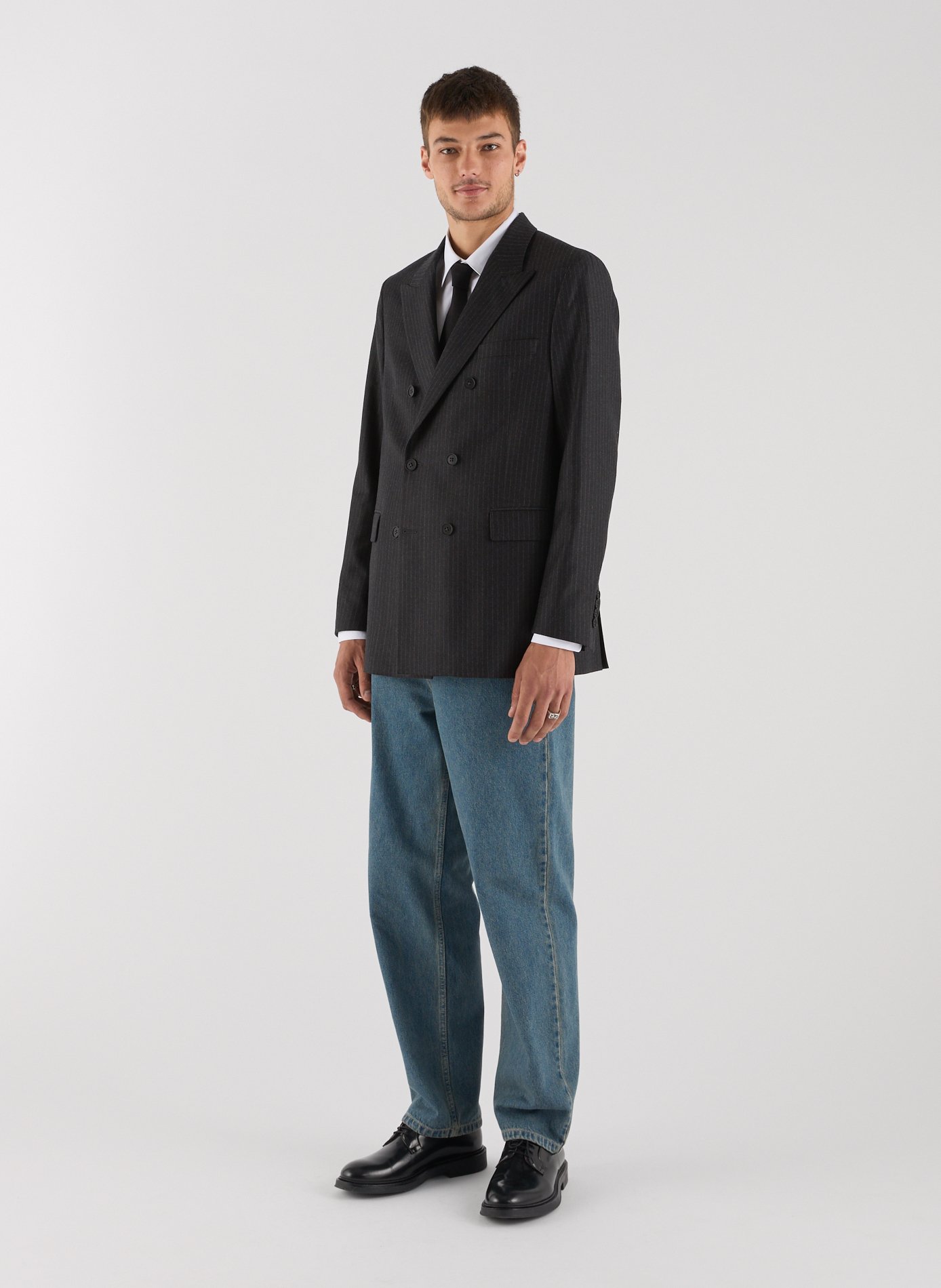 Veste de costume Ezer en laine  SAISON 1865 Gris