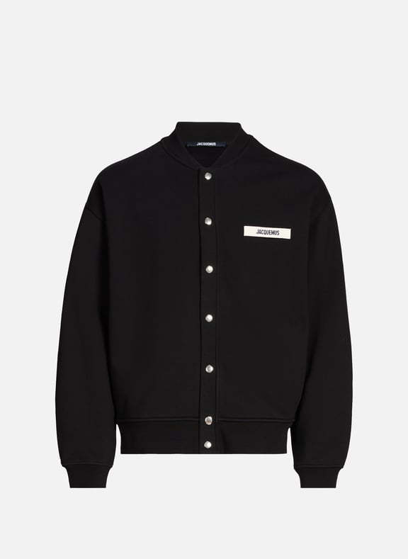 The grosgrain cardigan Black by JACQUEMUS JACQUEMUS The grosgrain cardigan Black