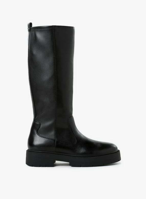 Bottes Spherica en cuir mélangé  | Noir by GEOX Bottes Spherica en cuir mélangé  Noir