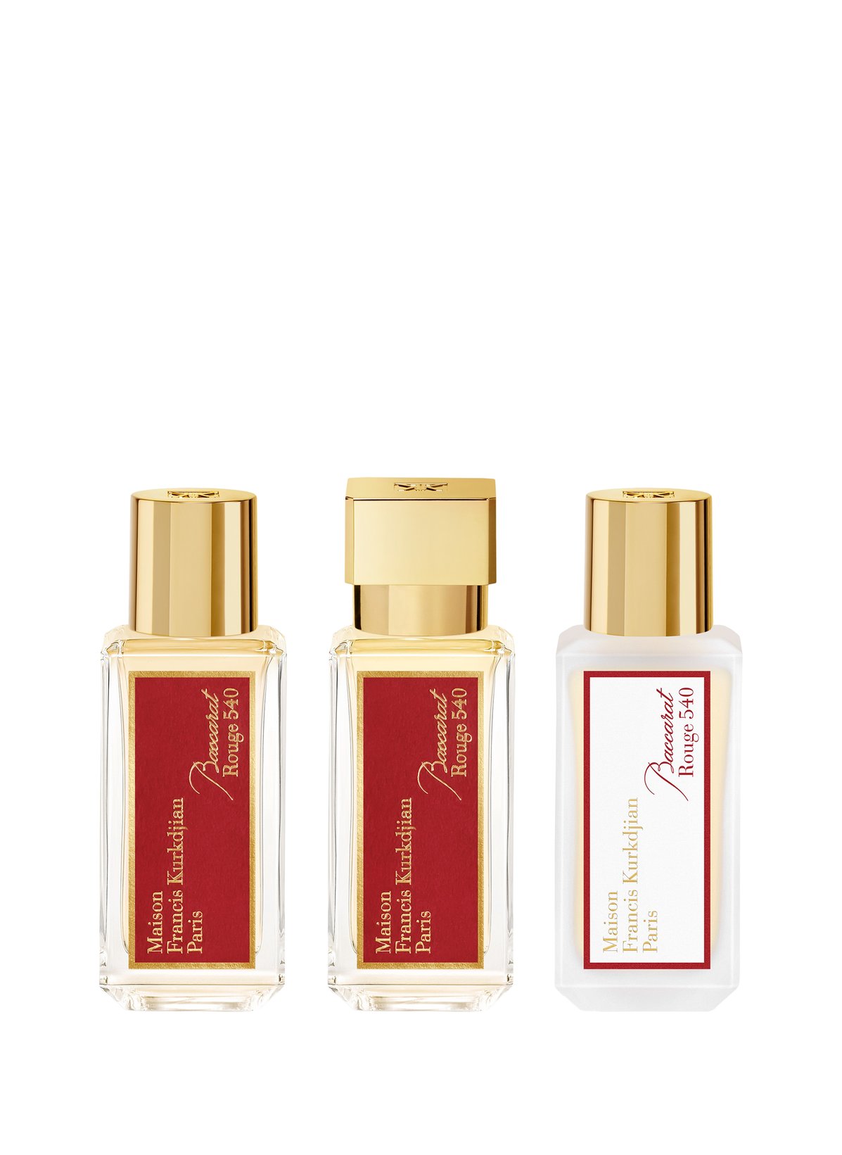 Pack Rituel Rouge Baccarat rouge 540 - coffret rituel parfum Blanc Maison francis ...