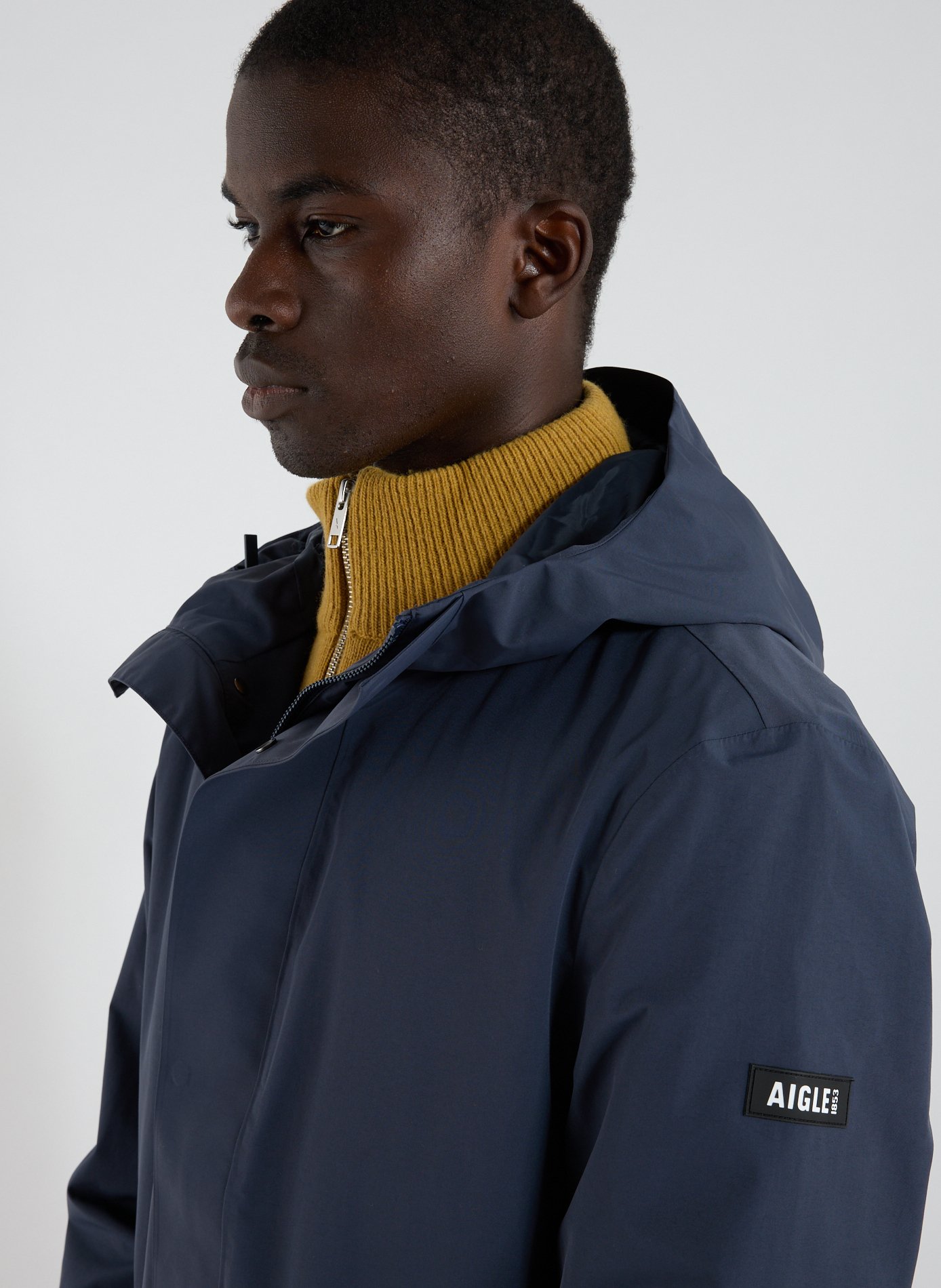 Long cut parka AIGLE Blue