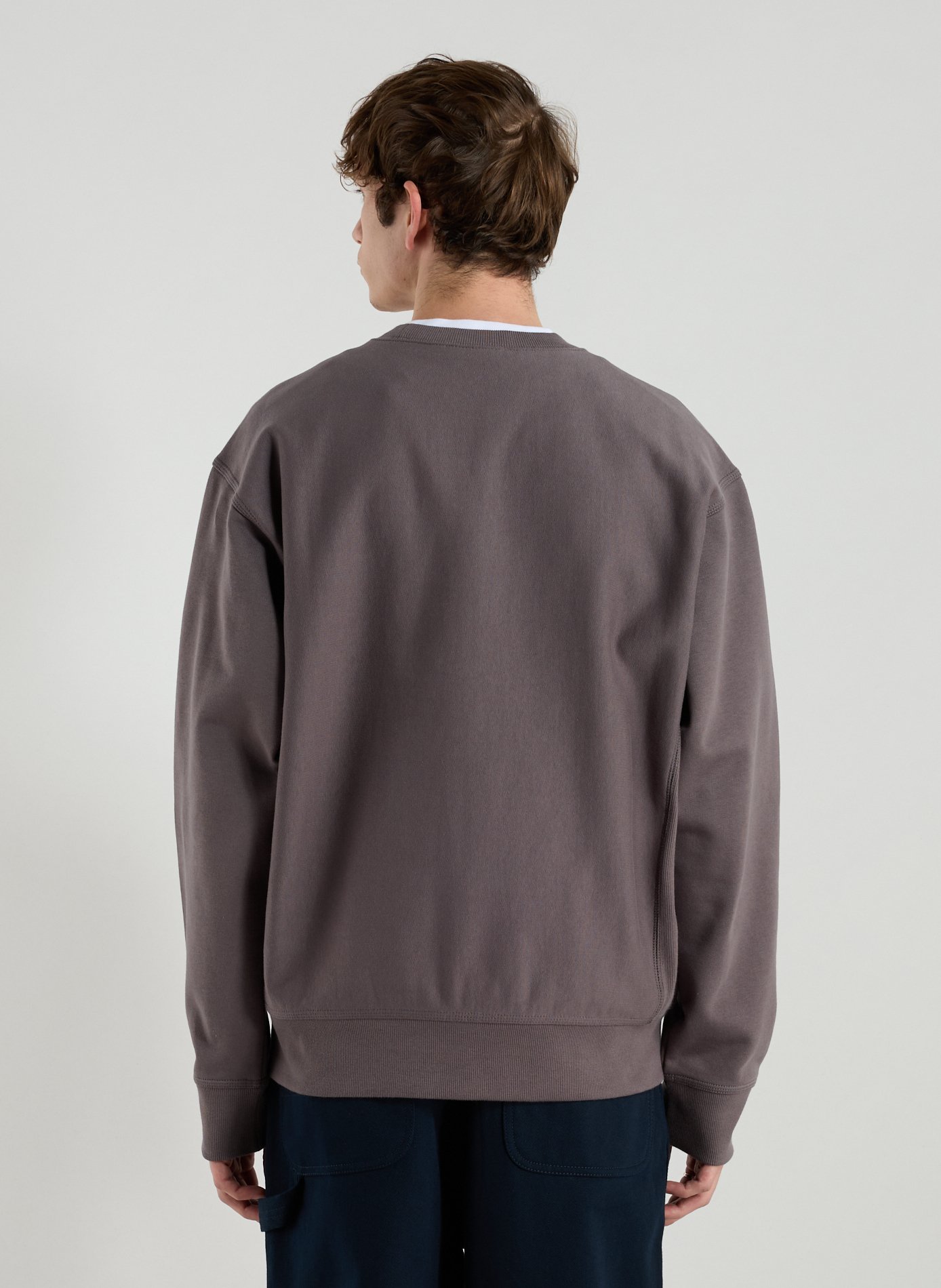 Sweatshirt ample en coton mélangé CARHARTT WIP Gris