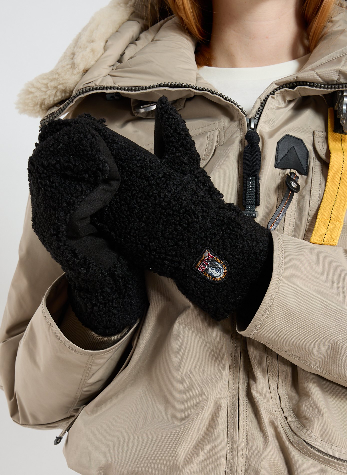 Moufles en polaire PARAJUMPERS Noir