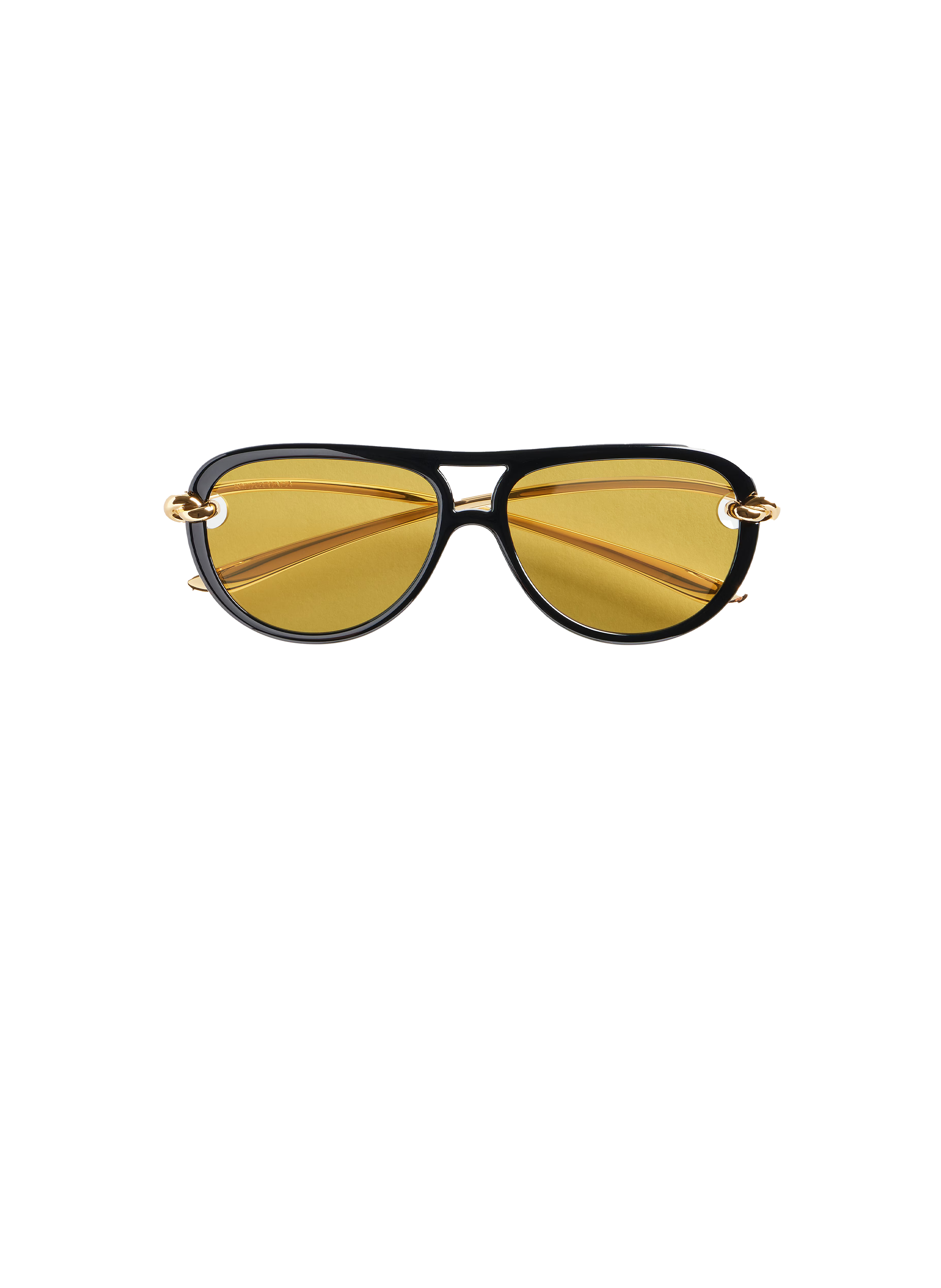 BOTTEGA VENETA Lunette de soleil aviateur Noir