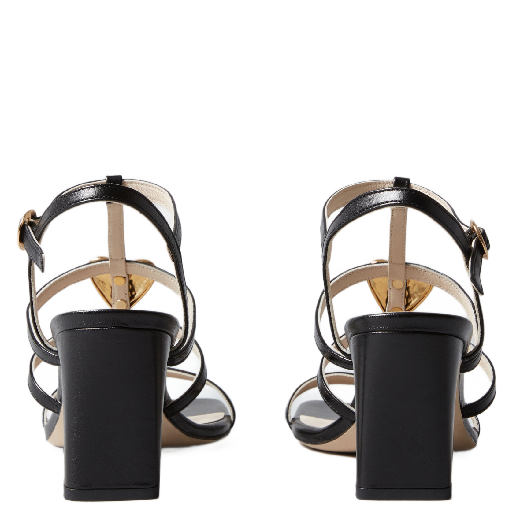 Sandales à talon en cuir CLAUDIE PIERLOT Noir