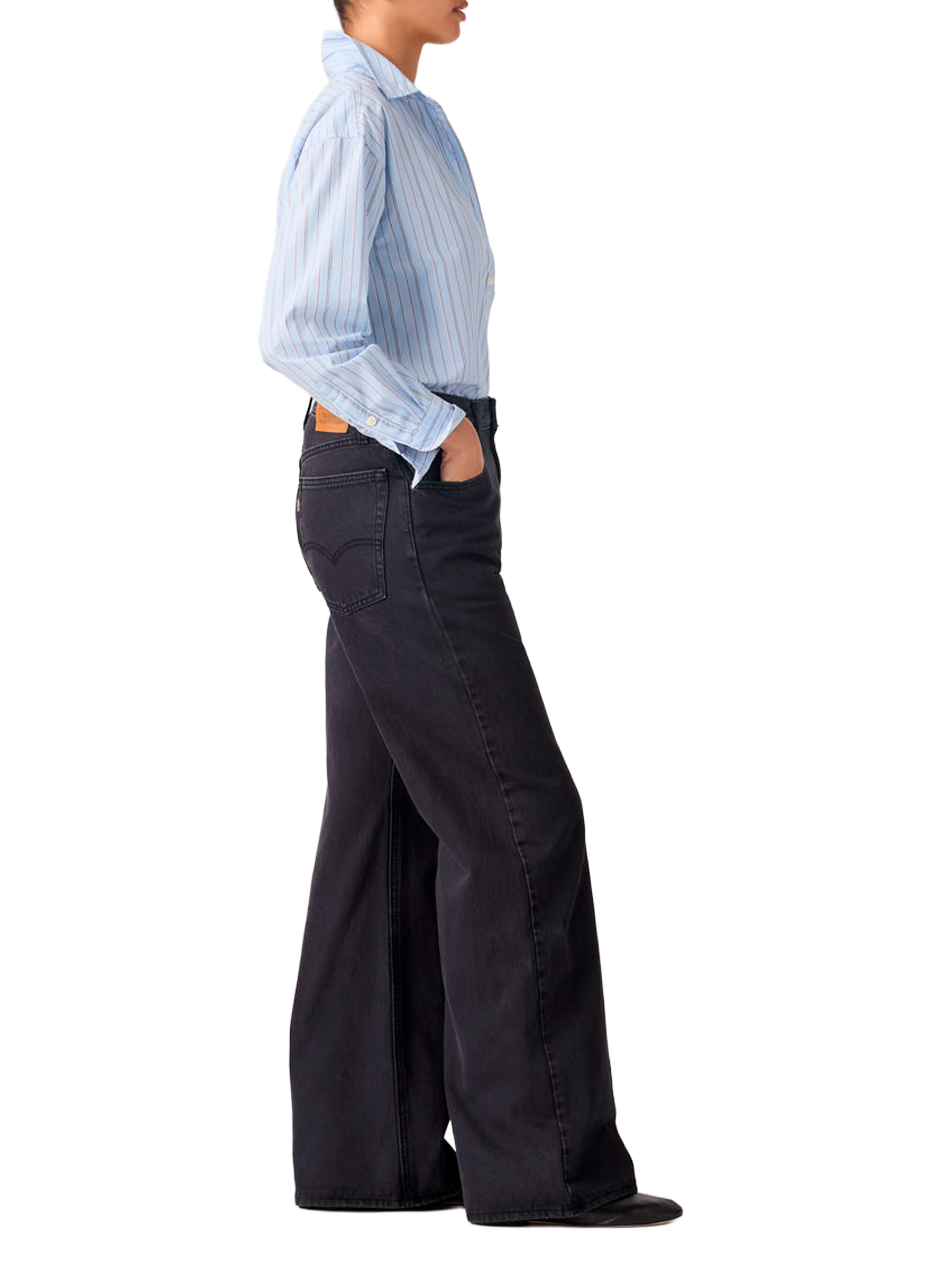 Jean Loose Boot en coton LEVI'S Noir