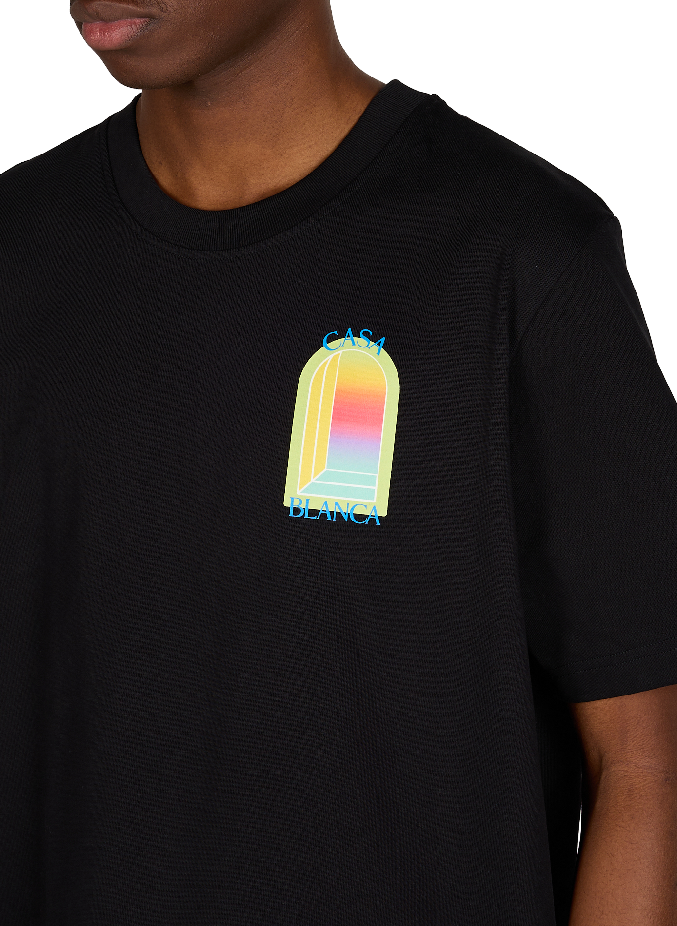 Cotton round-neck T-shirt CASABLANCA PARIS White