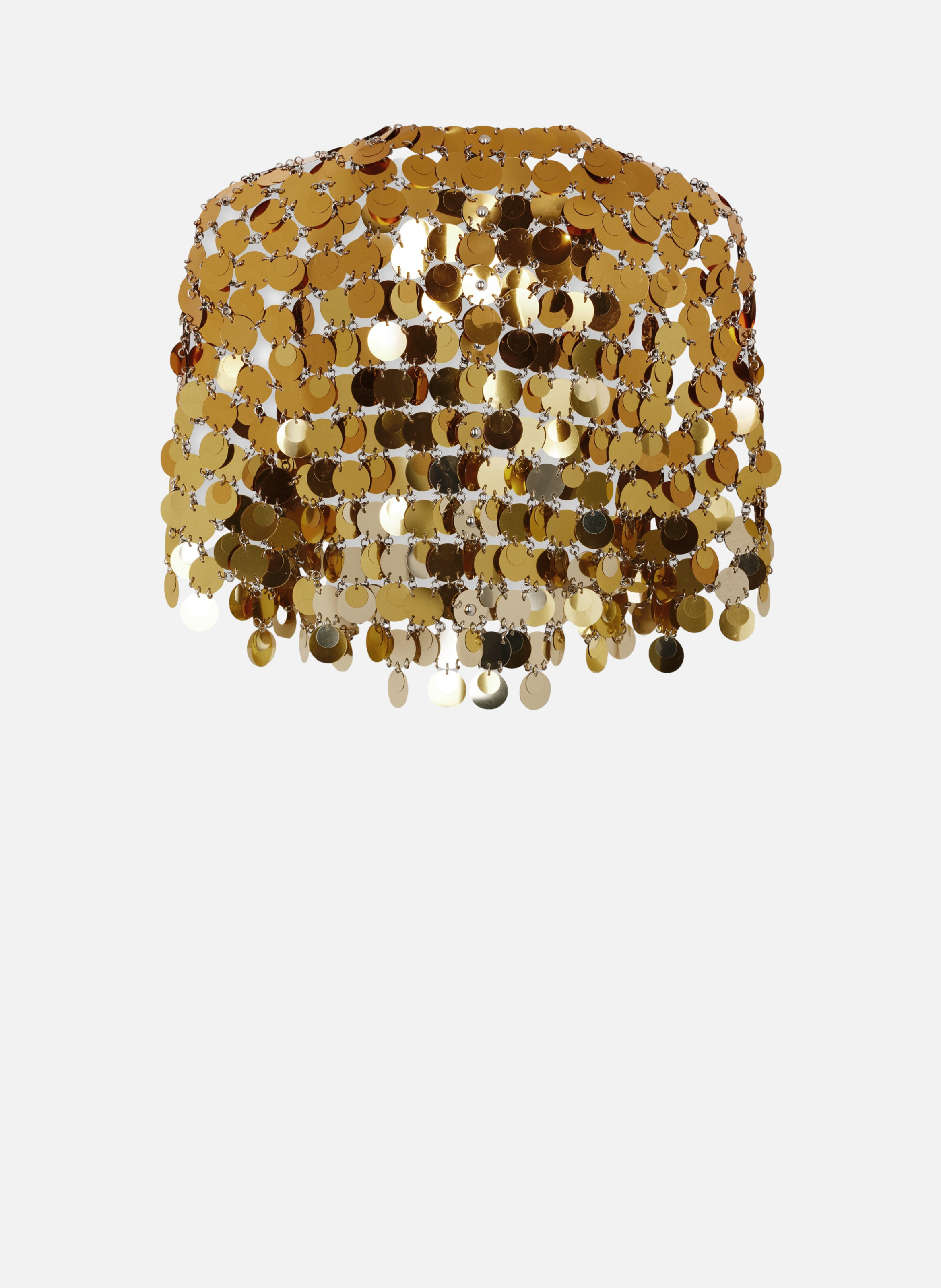 Top cropped en assemblage gradient RABANNE Doré