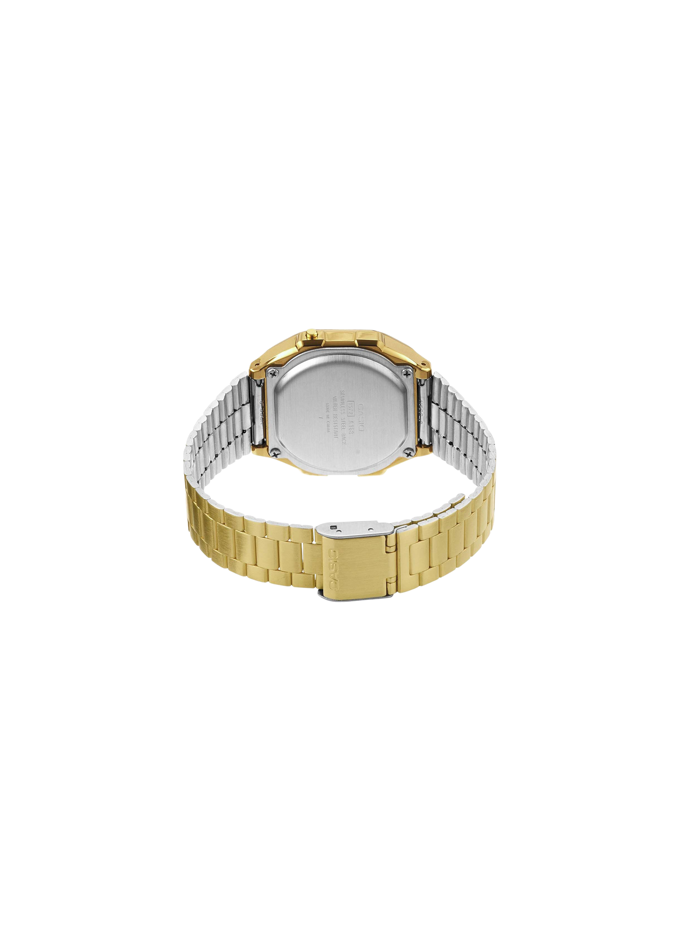 Montre digitale en résine et acier inoxydable CASIO Doré