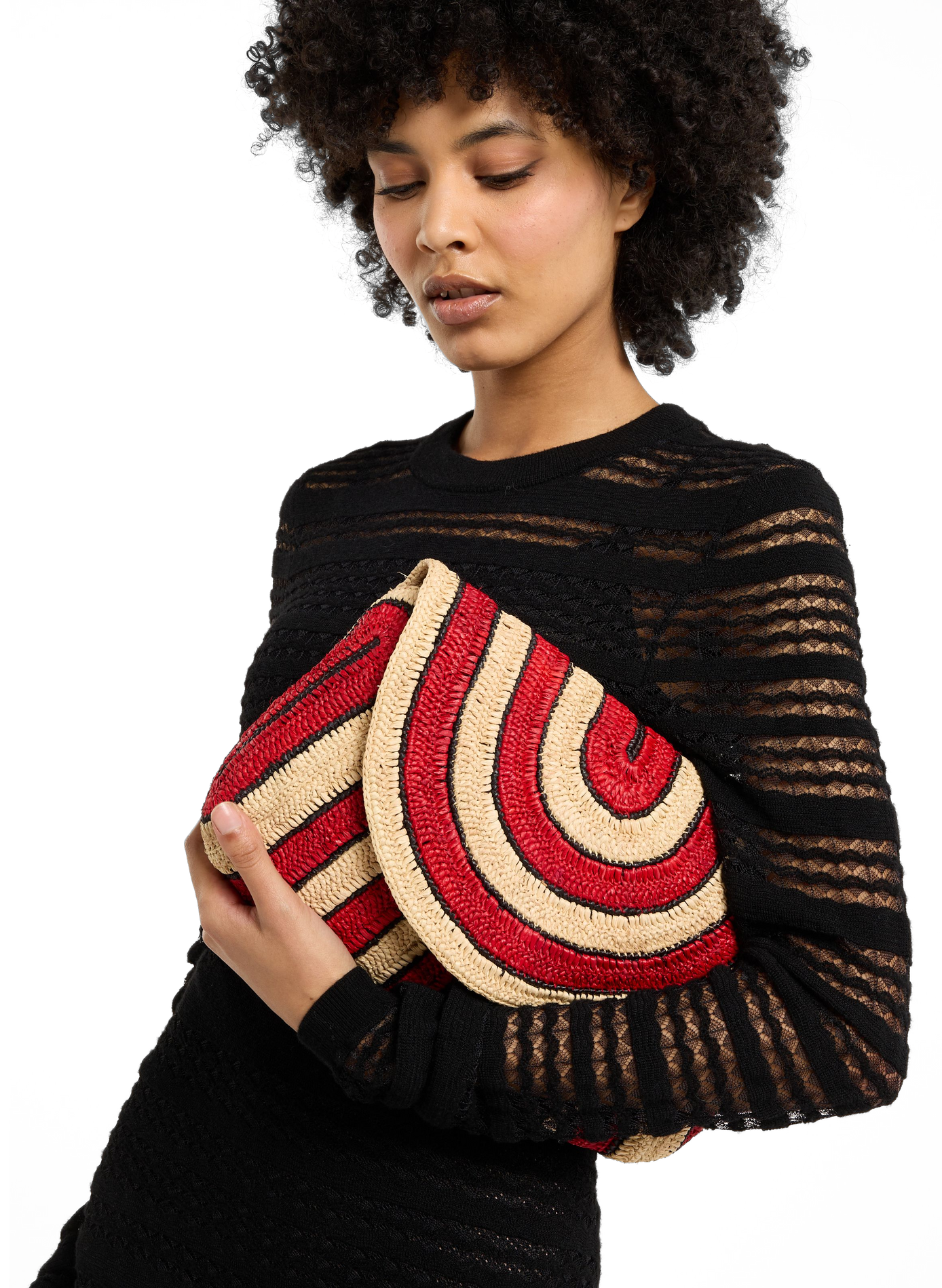 Pochette en raphia SAISON 1865 Multicolore