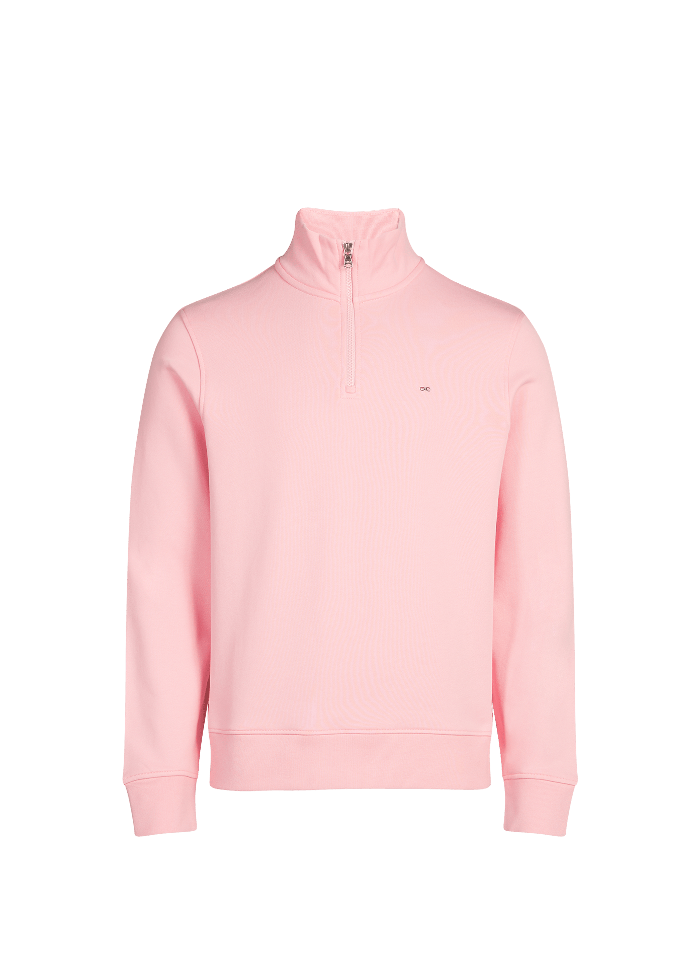 Sweat col zippé en coton EDEN PARK Rose