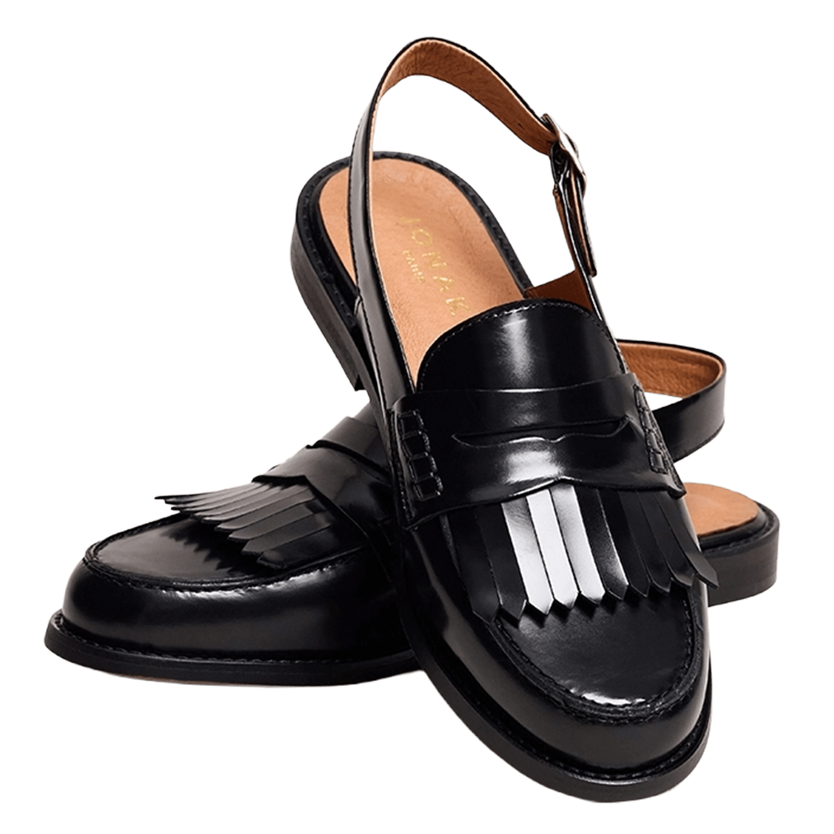 Mocassins en cuir audelle JONAK Noir