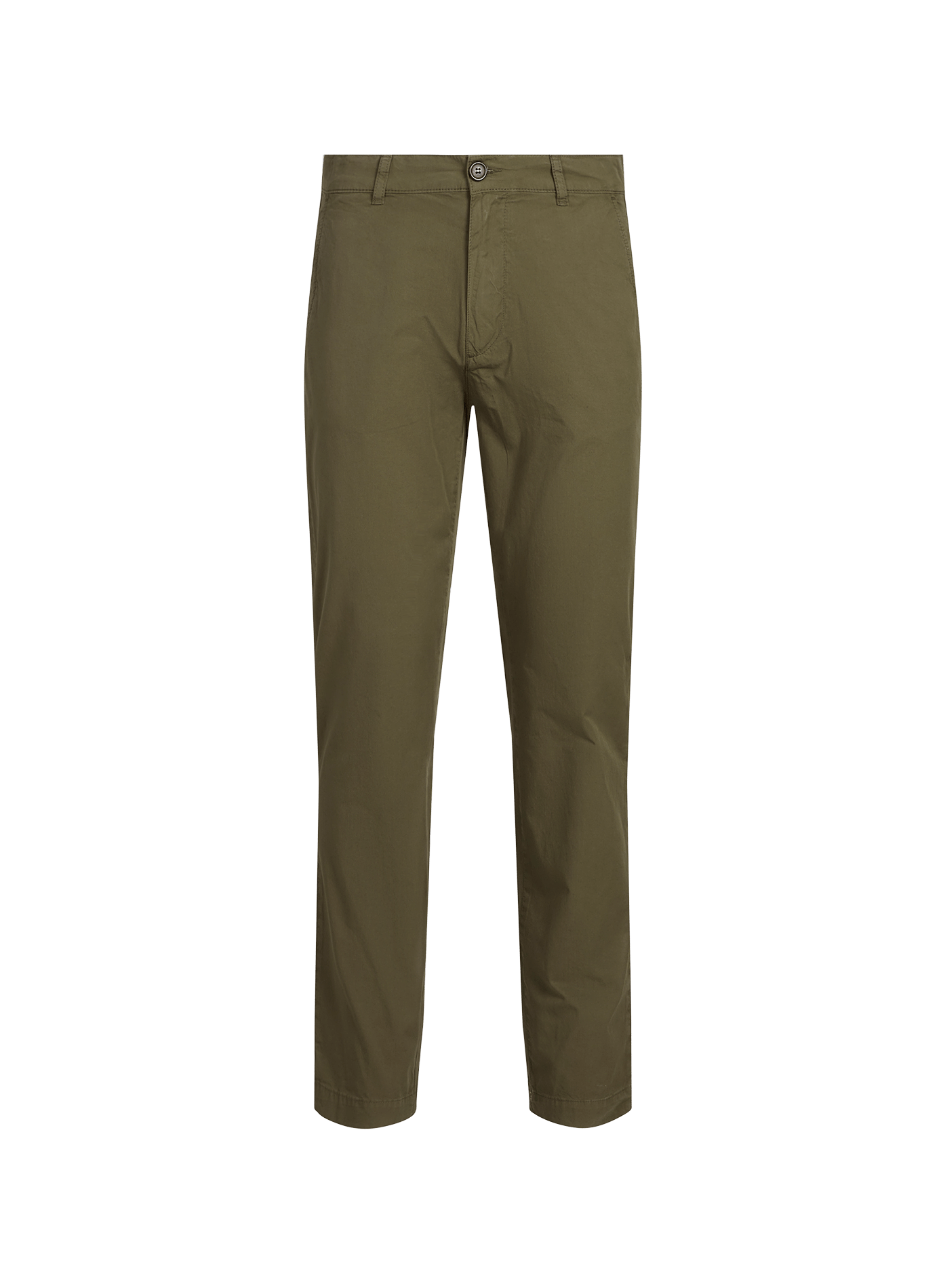 Chino semi-ajusté Boston en twill de coton léger LAFAURIE Kaki