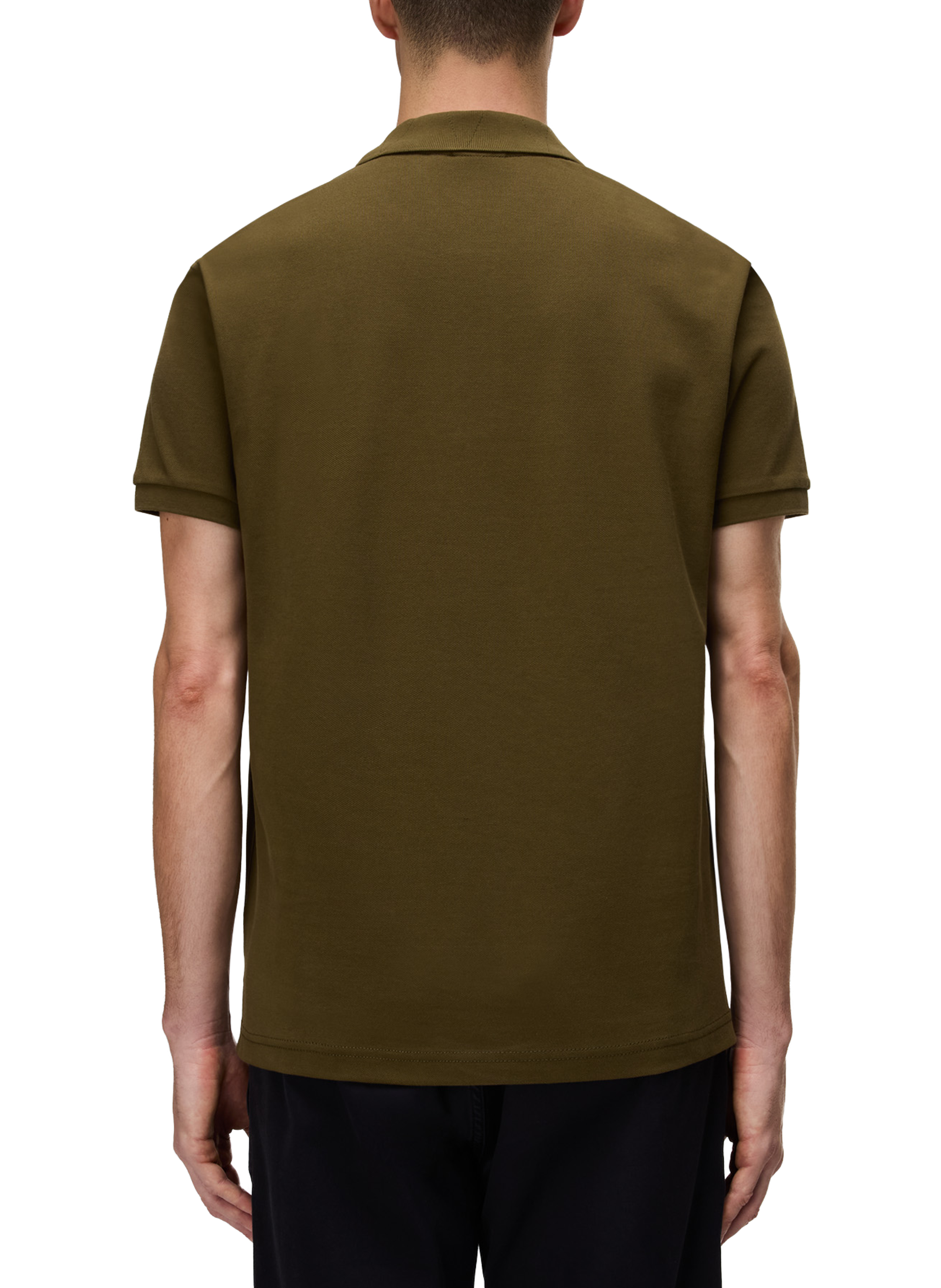 Polo droit à logo Clanis en coton NAPAPIJRI Kaki