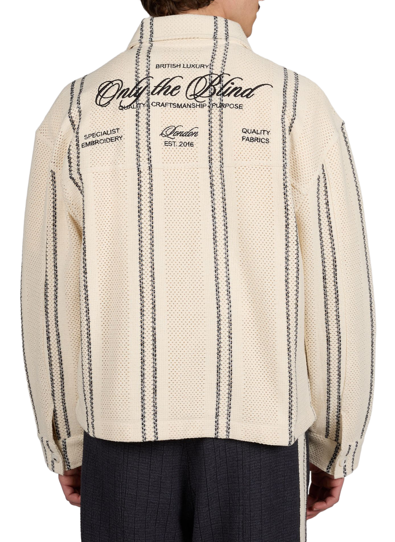 Striped cotton blend The drift jacket ONLY THE BLIND Multicolour