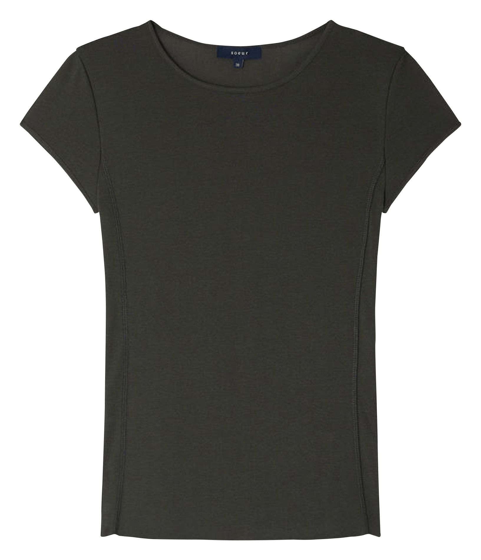 Tee-shirt ajusté en coton mélangé indra SOEUR Vert