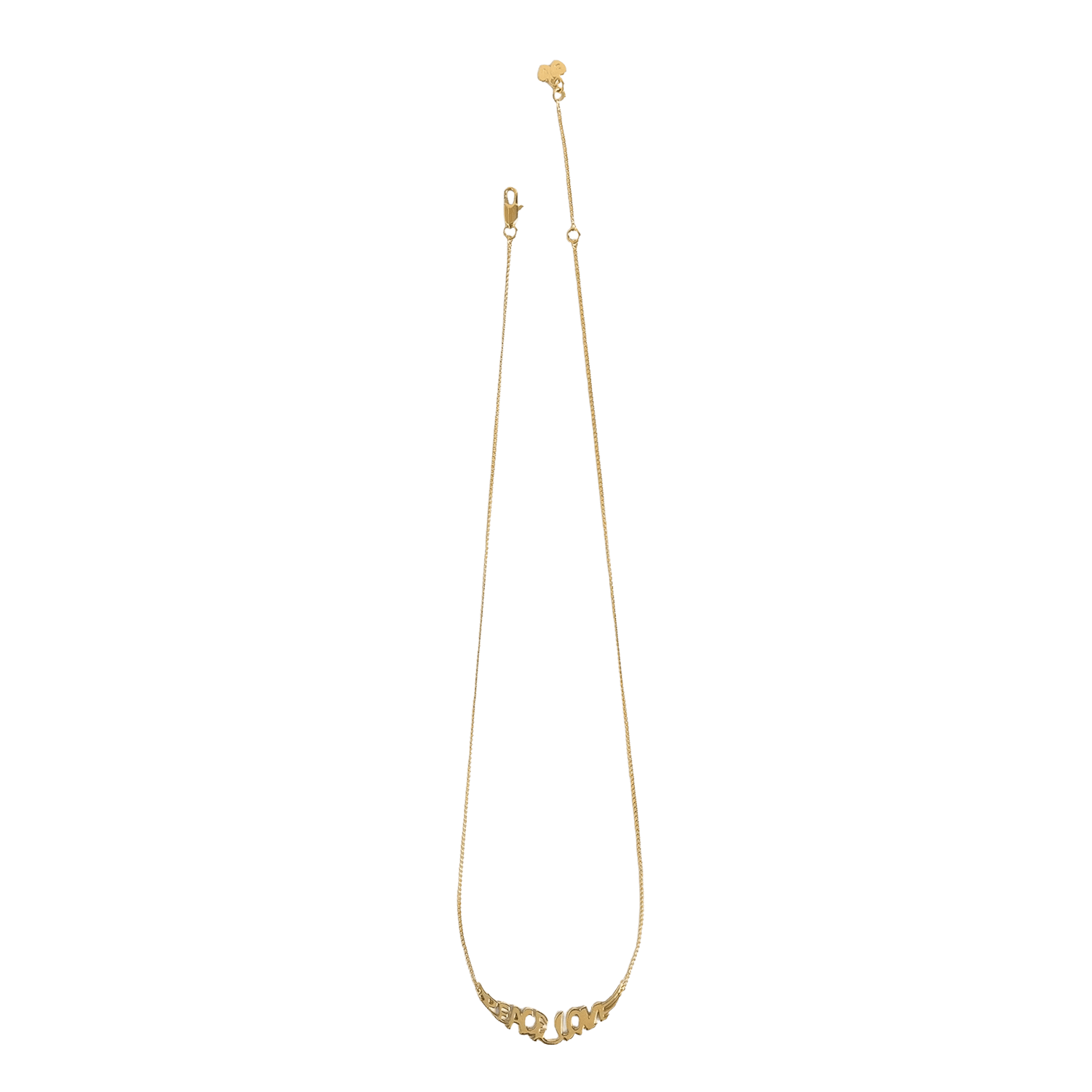 Brass lettering peace necklace ZADIG&VOLTAIRE Yellow