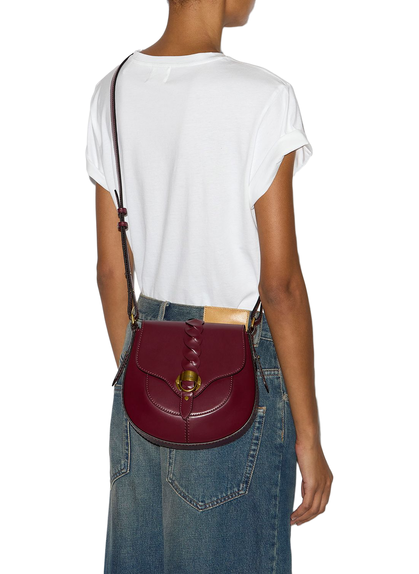 Umhängetasche Altay Small aus Leder ISABEL MARANT Rot
