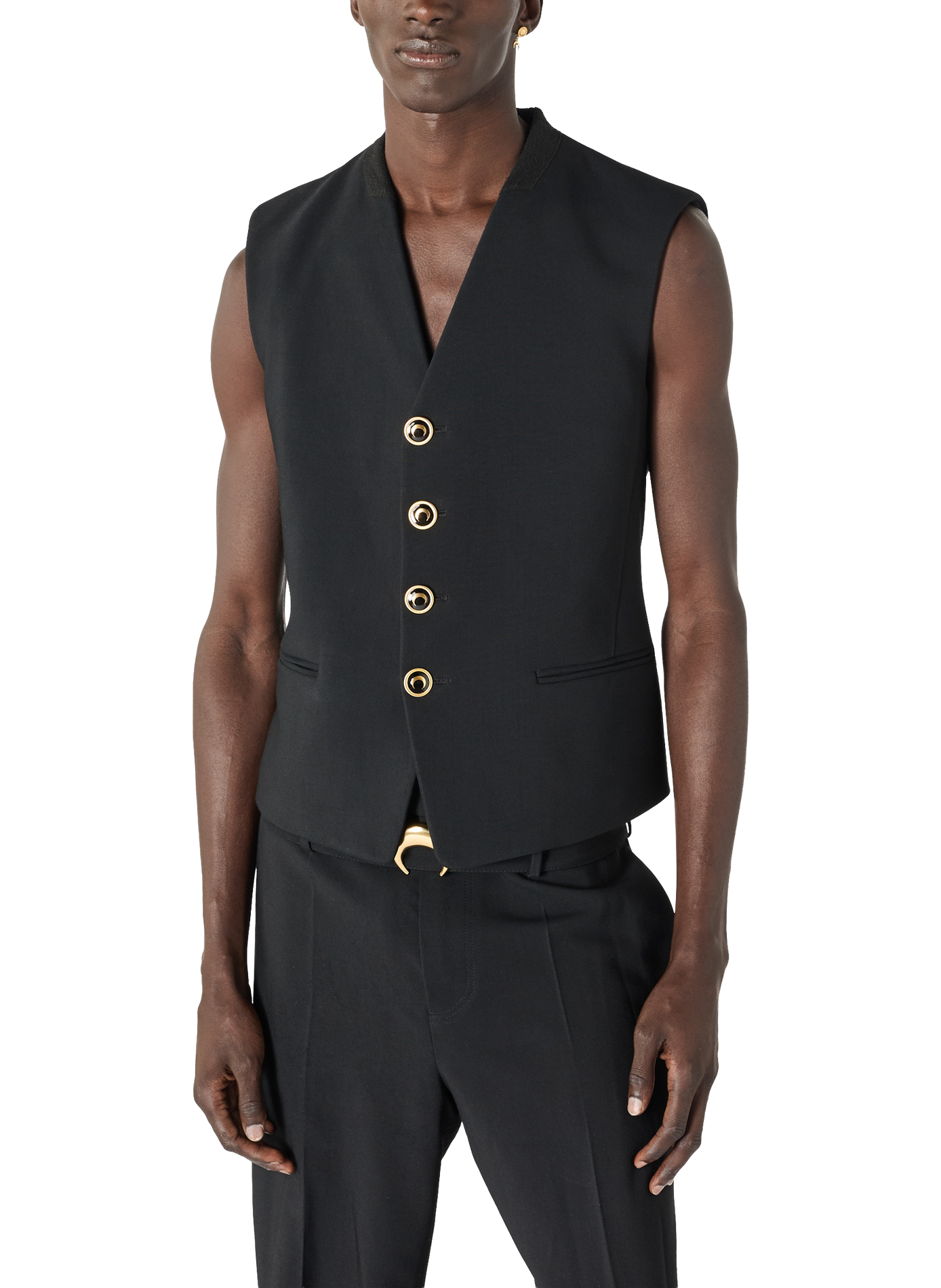 Veste tailleur sans manches | Noir MARINE SERRE Homme