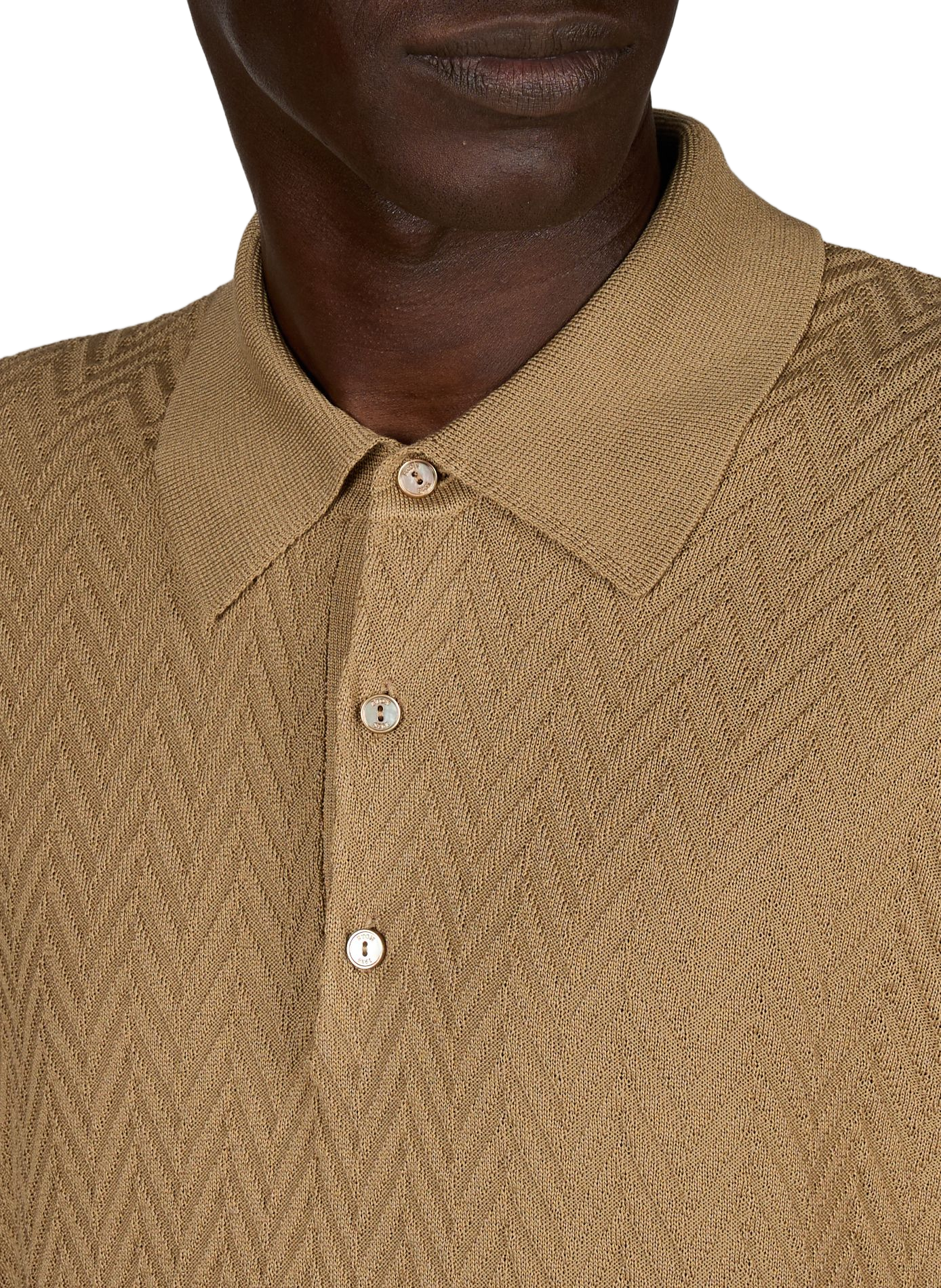 Polo-Strickpullover ETON Beige