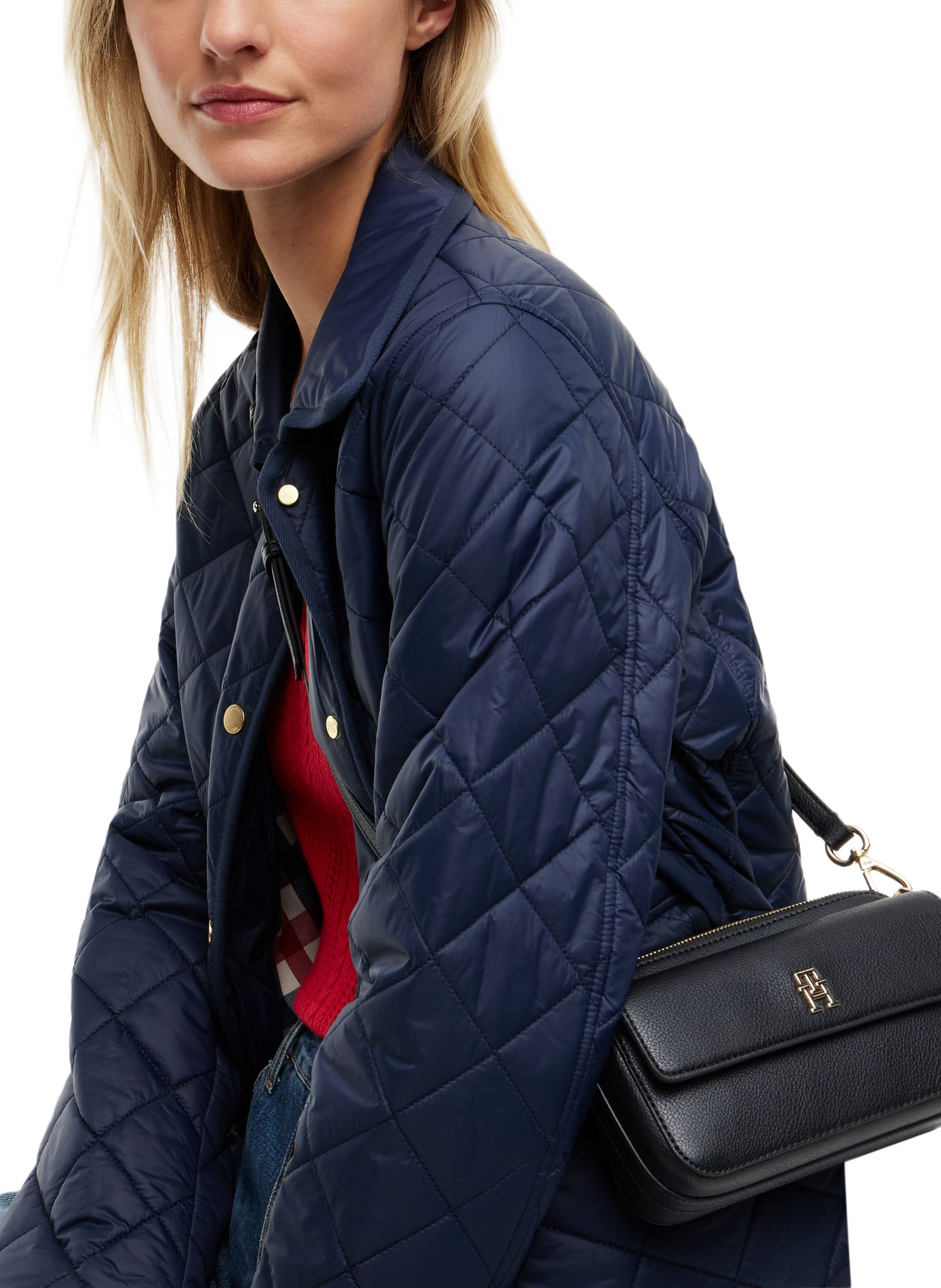 Sac texturé à bandoulière  TOMMY HILFIGER Noir