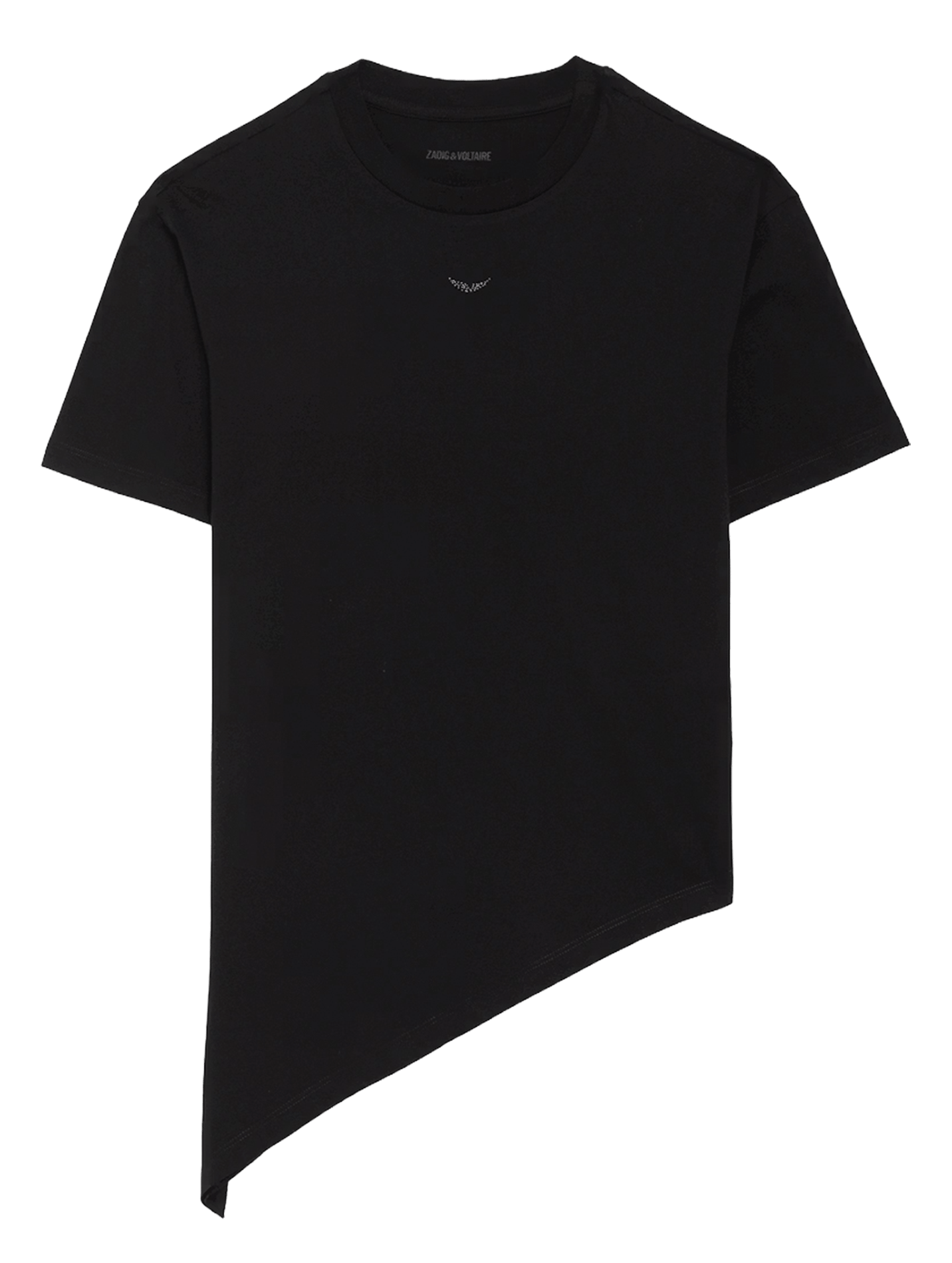 Tee-shirt col rond en coton edda ZADIG&VOLTAIRE Noir