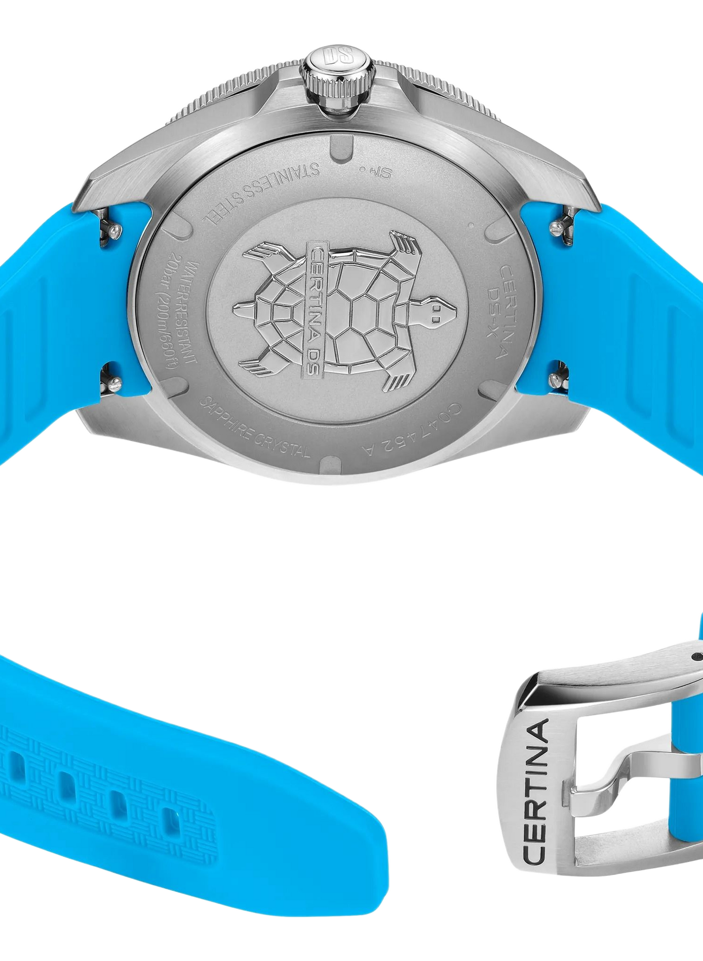 Montre automatique DS-X en caoutchouc CERTINA Blanc