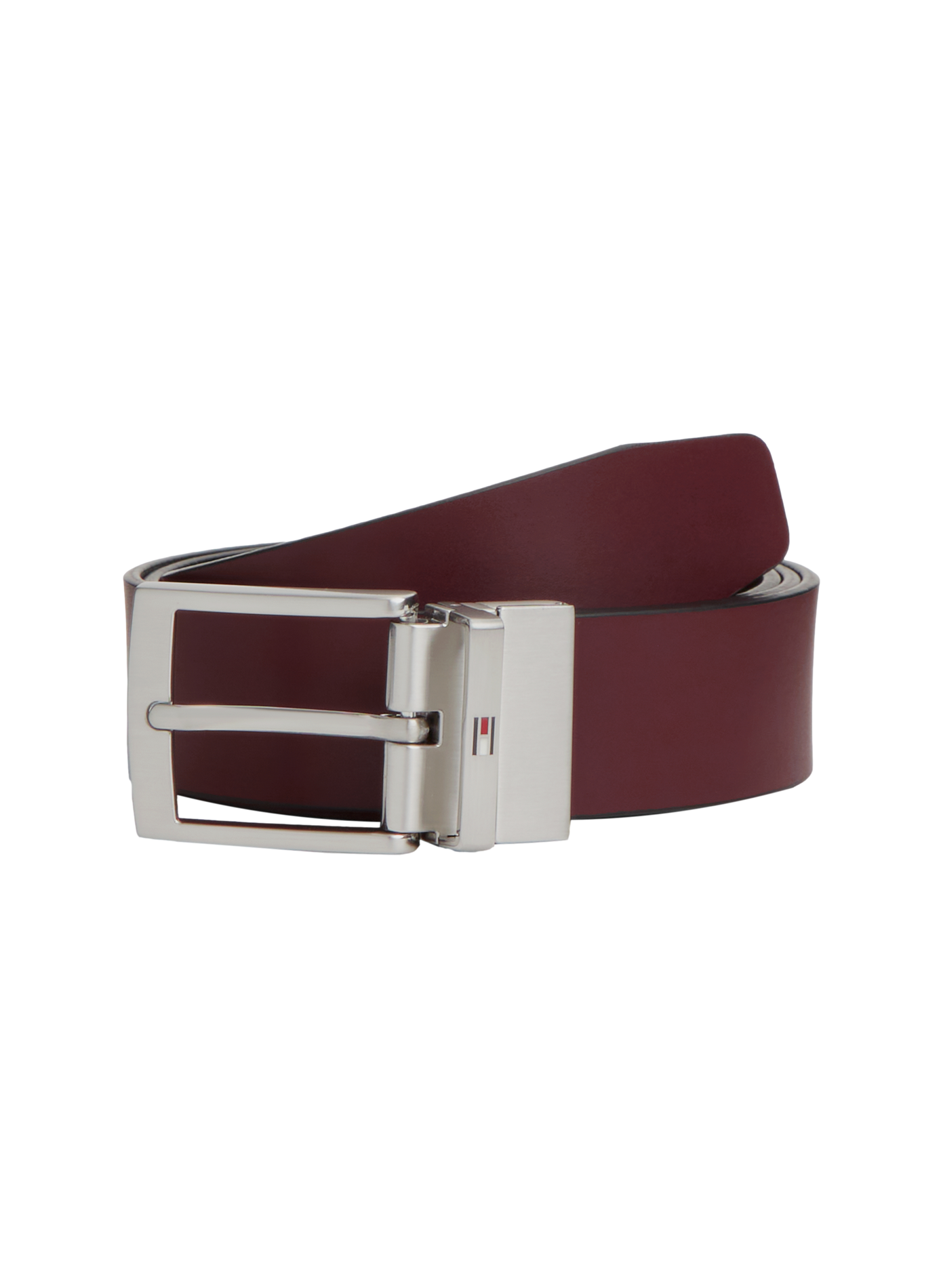 Wendegürtel aus Leder TOMMY HILFIGER Schwarz