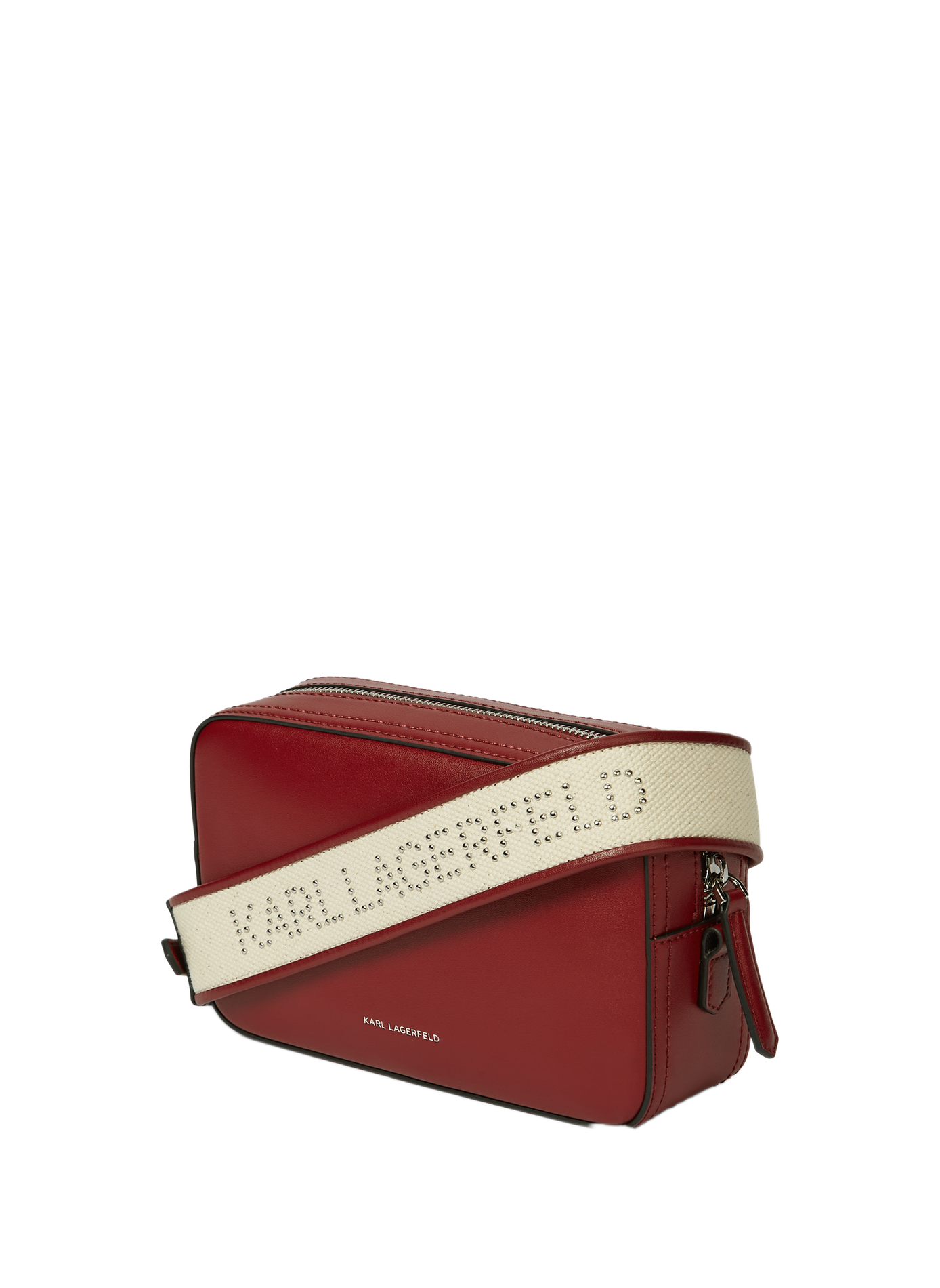 Schoudertas K/Daily van leer KARL LAGERFELD Rood